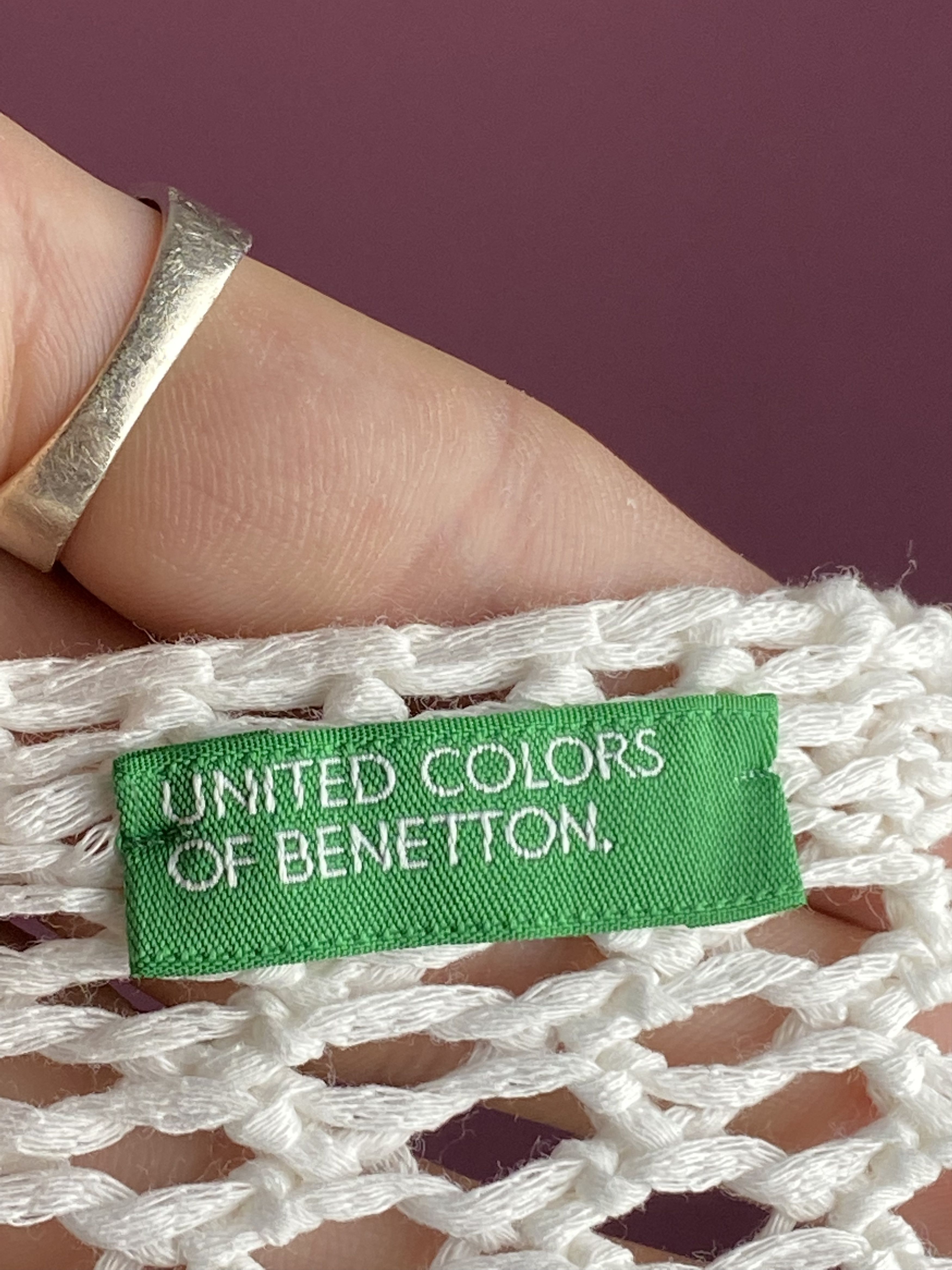 Benetton × Designer Benetton Vintage Women's Mesh T-Shirt - L Size US L / EU 52-54 / 3 - 5 Thumbnail