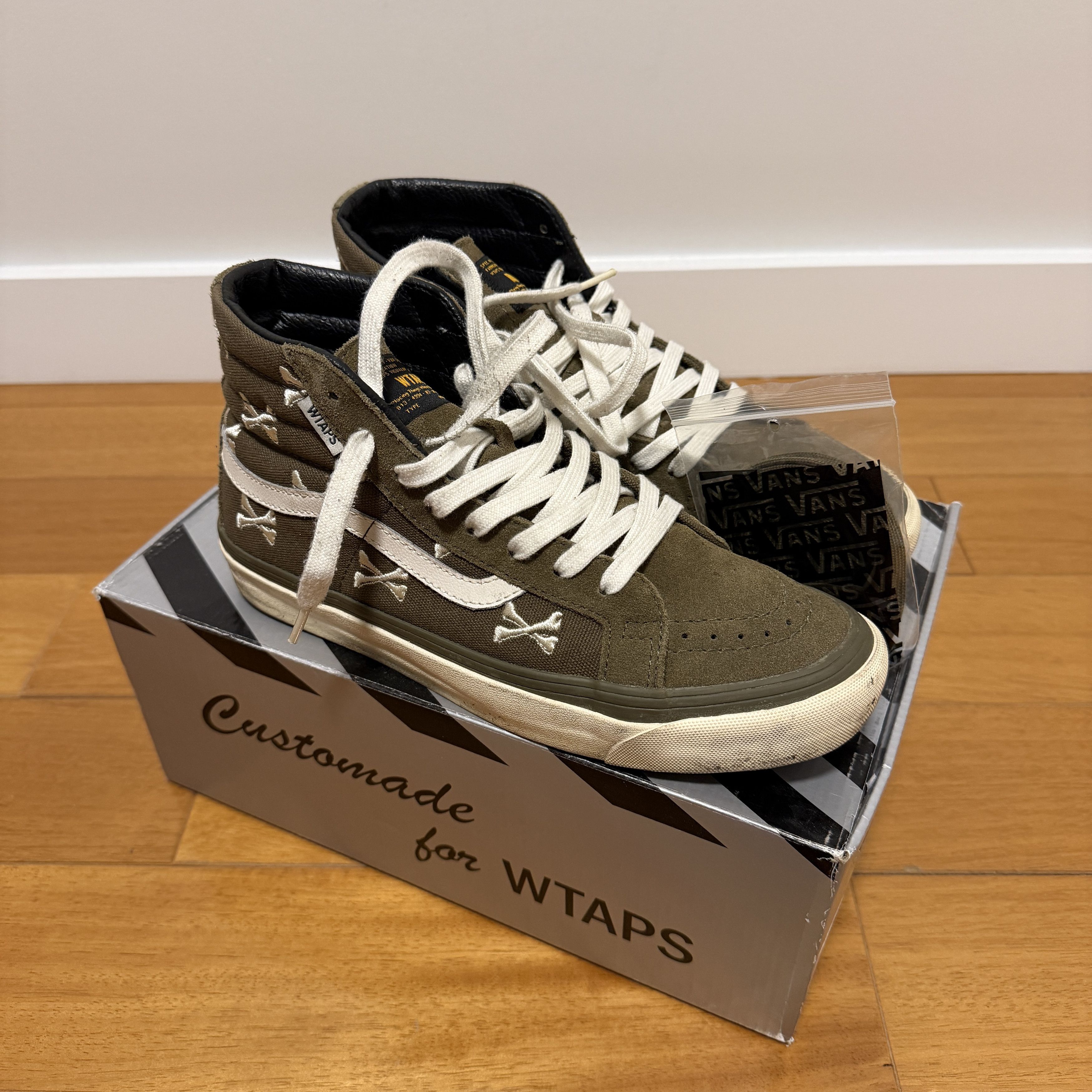 Vans × Wtaps VANS WTAPS SK8-HI BONE OLIVE Size US 7 / EU 40 - 1 Thumbnail