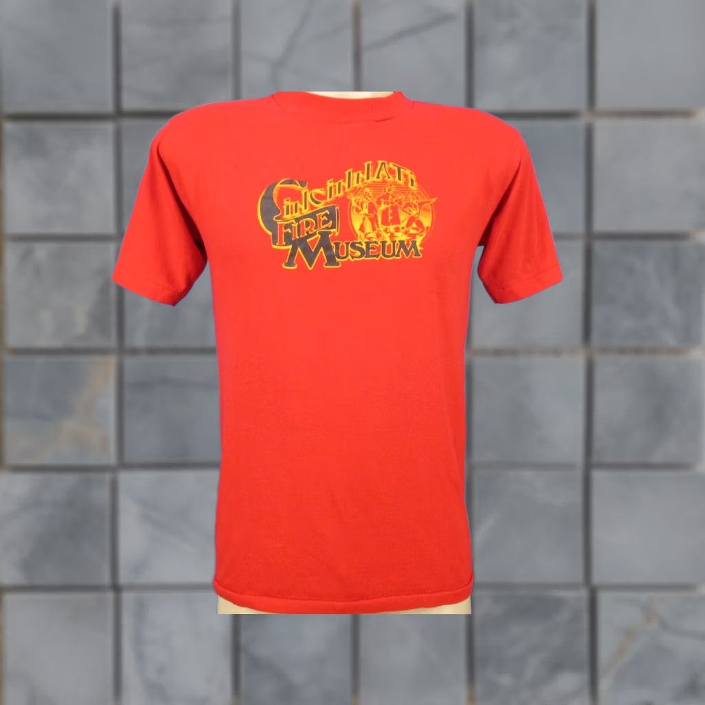Vintage VINTAGE 80s CINCINNATI FIRE MUSEUM T-Shirt SMALL ohio fighter Men Red Size US S / EU 44-46 / 1 - 1 Thumbnail