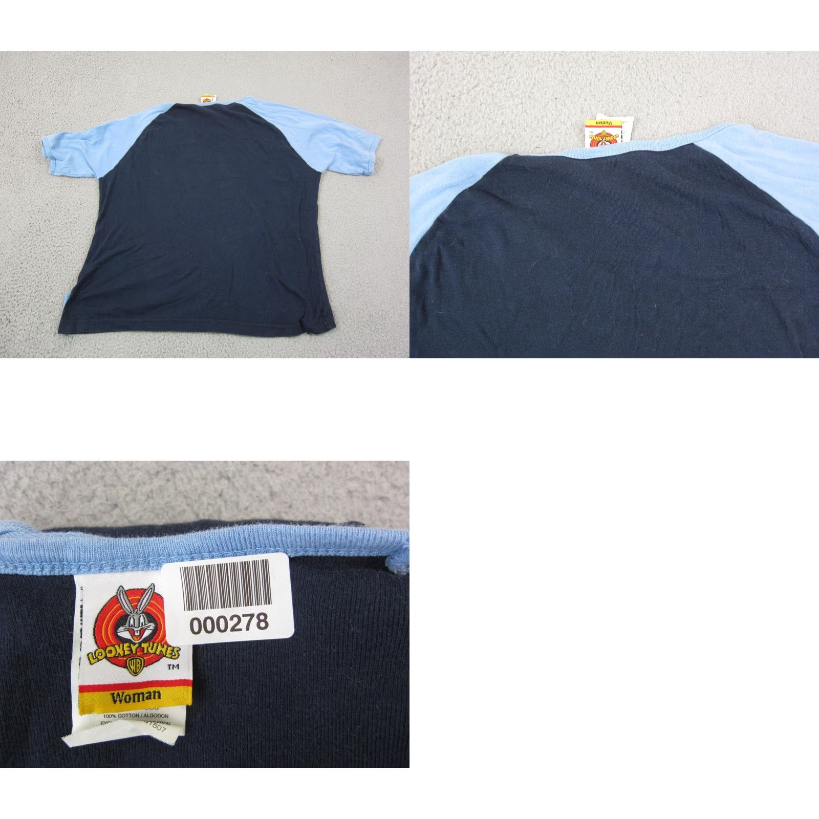 Vintage VINTAGE Looney Tunes Shirt Womens 14/16W Blue Taz I’m Naughty But Nice Y2K Shirt Womens TS 90s City Classic Mens Girls Size XXL / US 16-18 / IT 52-54 - 9 Thumbnail
