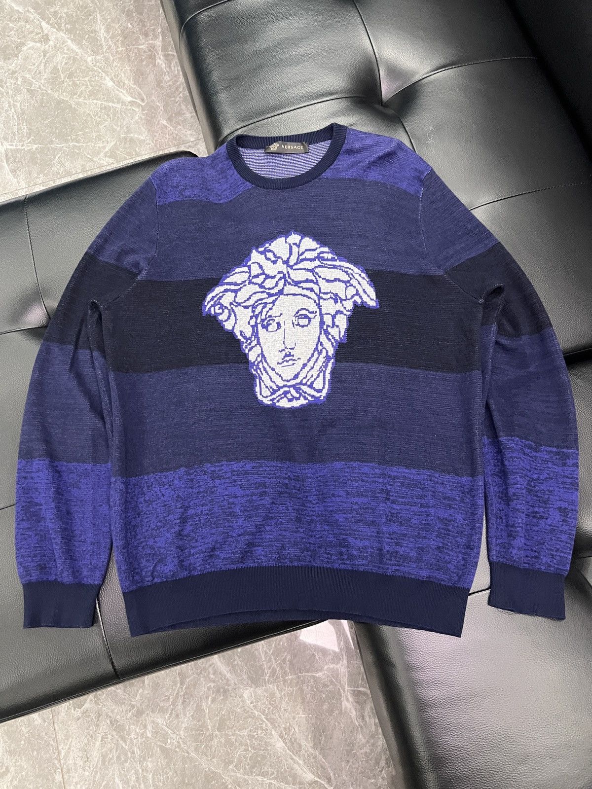 Versace Versace Medusa Knit Sweater Size US XXL / EU 58 / 5 - 1 Thumbnail