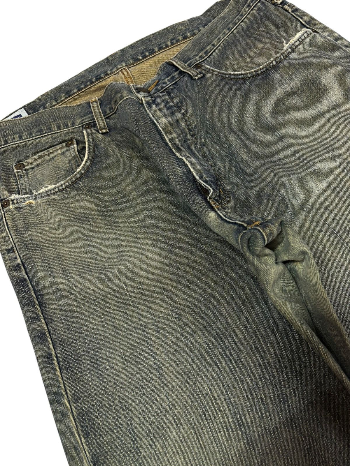 Edwin Vtg Edwin Japan 404 Distressed Jeans Size US 36 / EU 52 - 4 Thumbnail