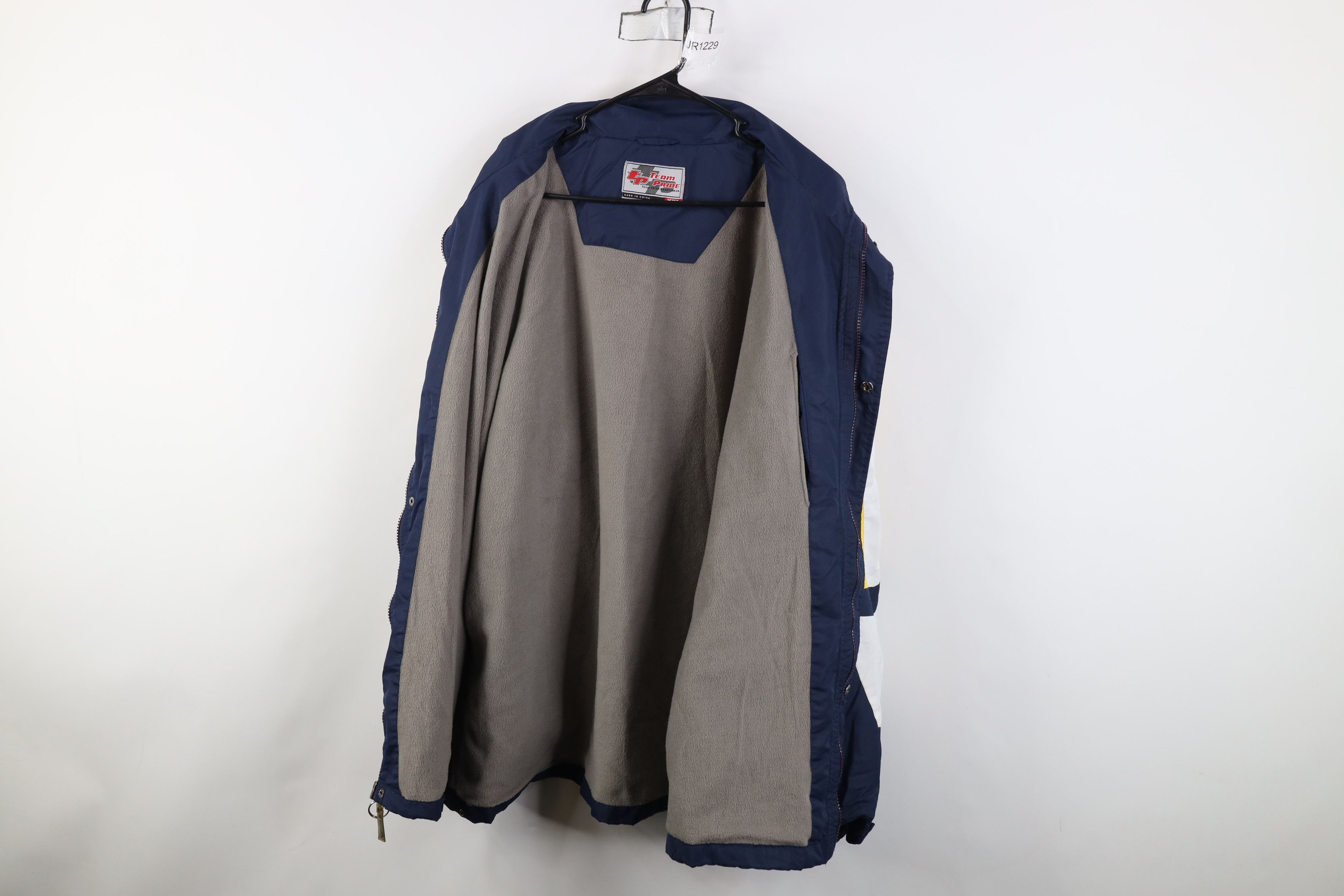 Vintage Vintage 90s Lined University of Michigan Full Zip Jacket Size US XXL / EU 58 / 5 - 11 Thumbnail