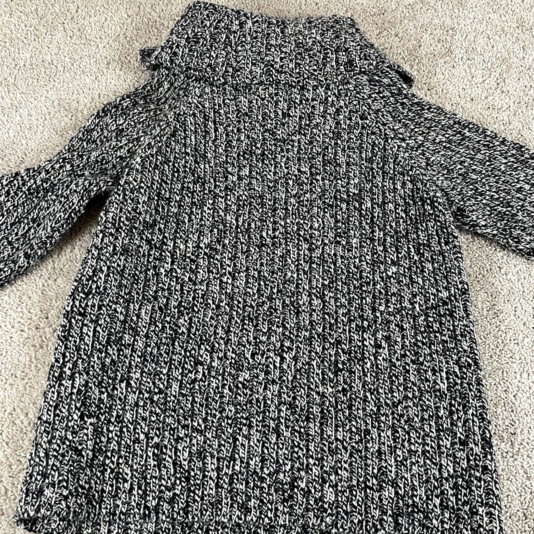 Ralph Lauren VINTAGE Ralph Lauren Sweater Women’s PL Ribbed Cowl Neck Lambs Wool Marled R2 Size L / US 10 / IT 46 - 3 Thumbnail