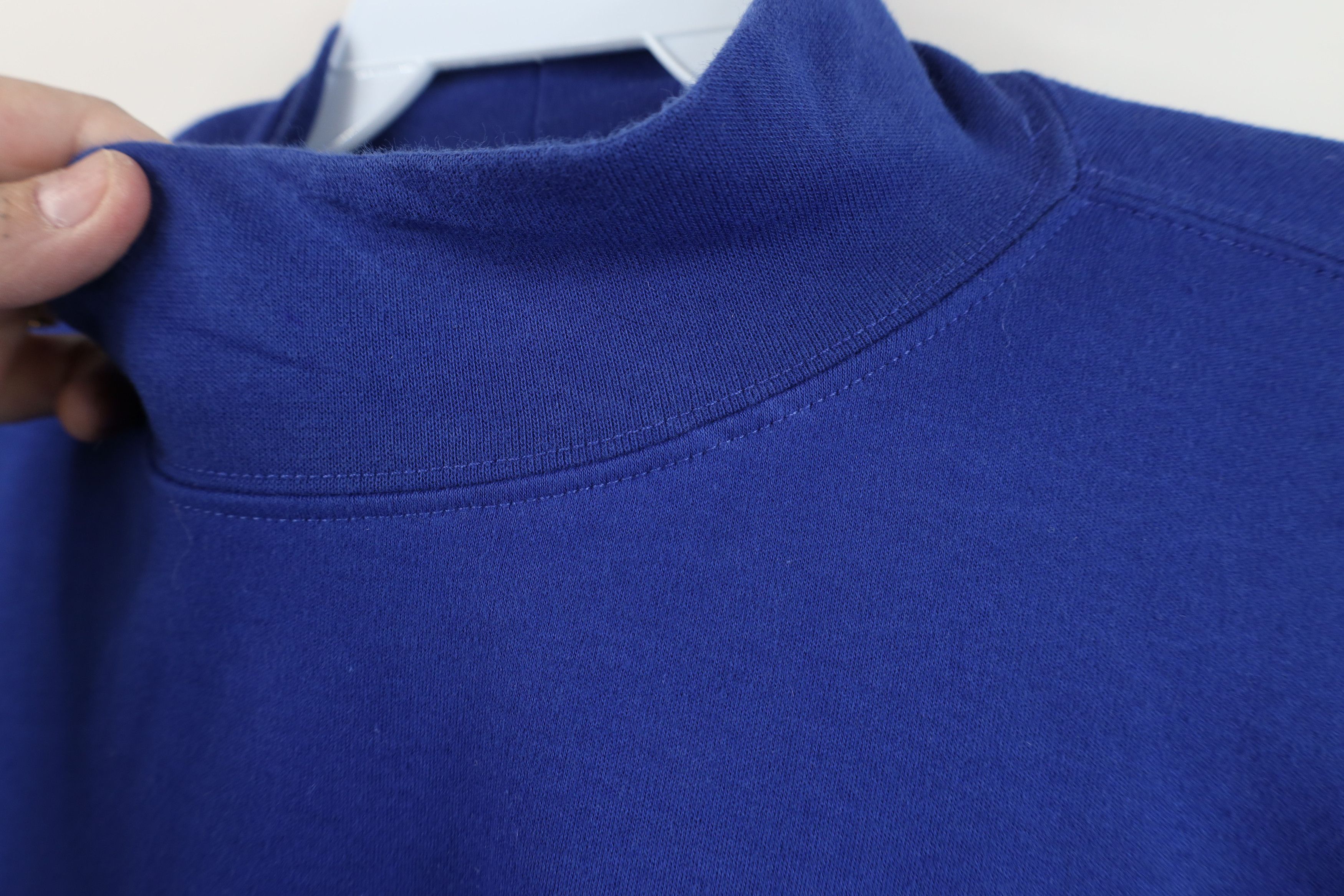 Lands' End Vintage 90s Lands End Mock Neck Long Sleeve T-Shirt Blue Size US XL / EU 56 / 4 - 5 Thumbnail