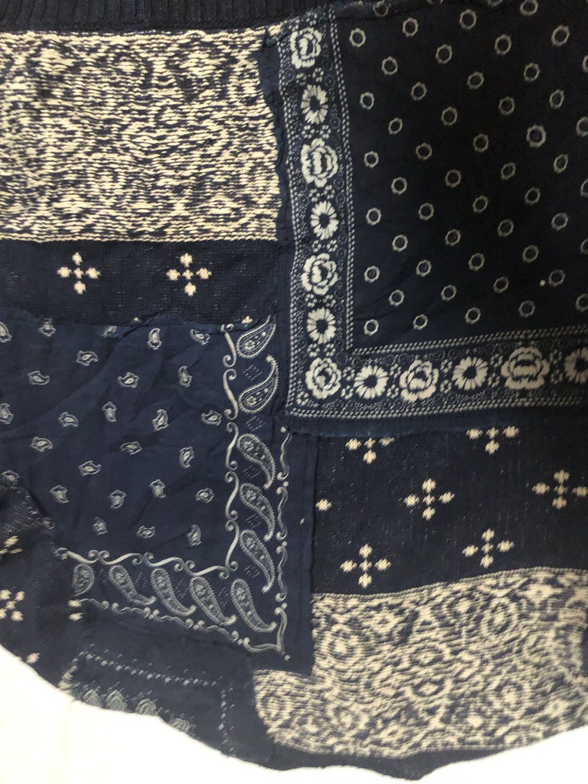 Denim & Supply Ralph Lauren × RRL Ralph Lauren × Ralph Lauren Ralph Lauren Shawl Cardigan Bandanna patchwork Size US XS / EU 42 / 0 - 2 Thumbnail