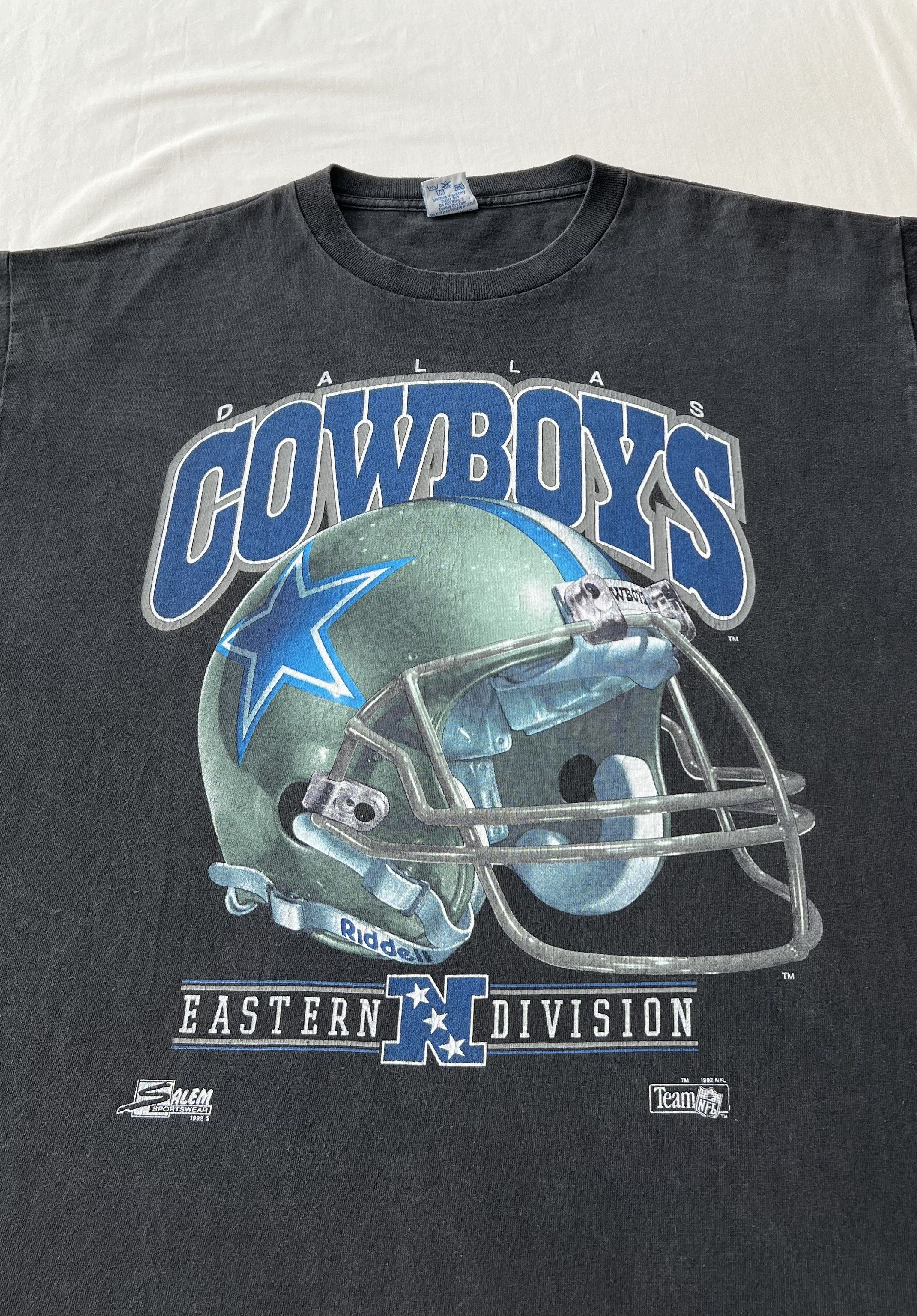 NFL Vintage 1992 Dallas Cowboys NFL Salem Black T-shirt Size US XL / EU 56 / 4 - 4 Thumbnail