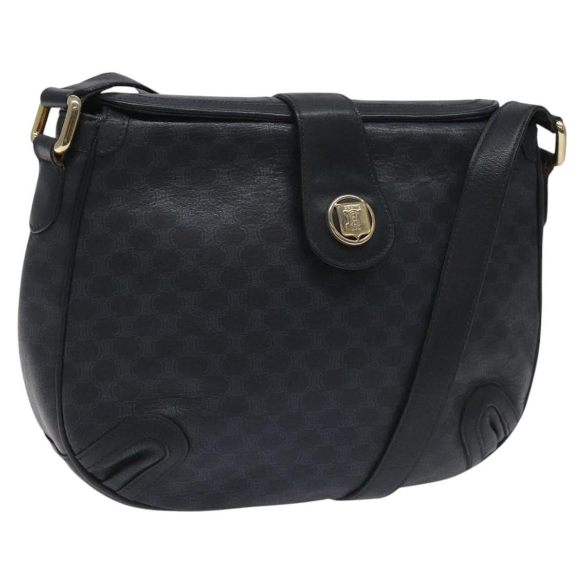 Celine Celine Vintage Macadam Shoulder Bag Canvas and Leather Size ONE SIZE - 1 Thumbnail