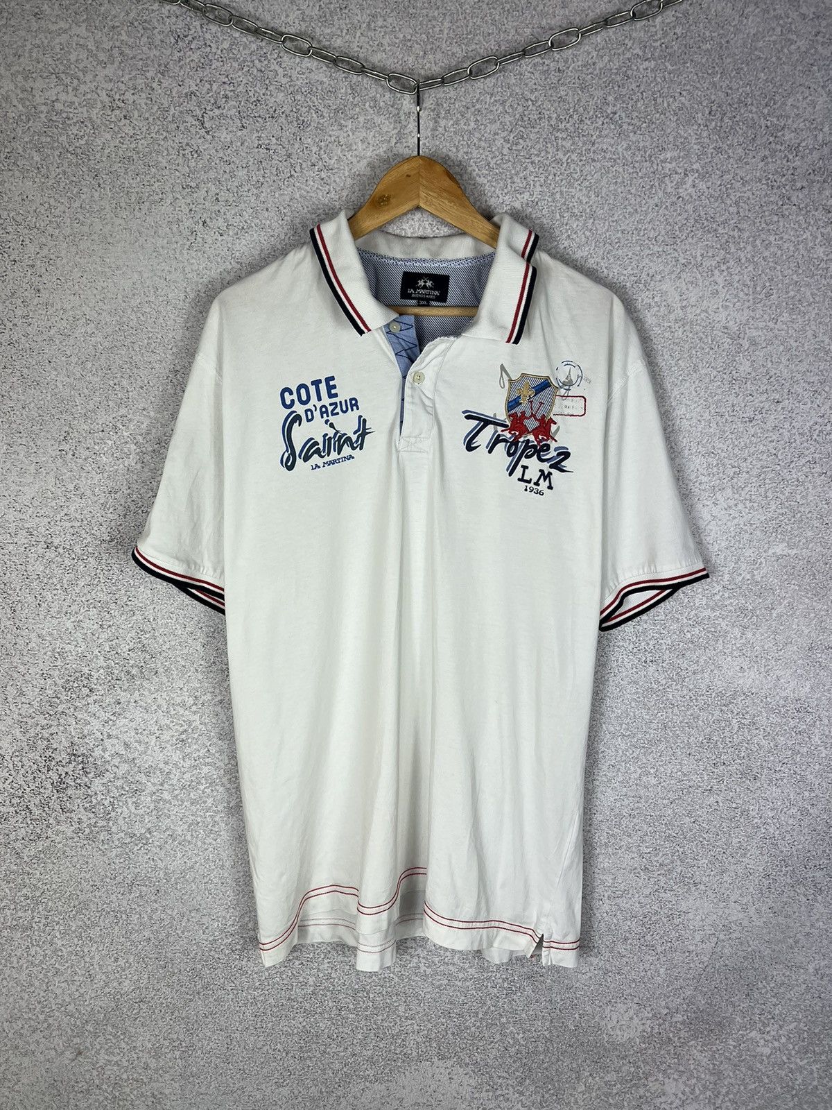 La Martina Vintage La Martina Buenos Airos France Polo Shirt Size US XXL / EU 58 / 5 - 1 Thumbnail
