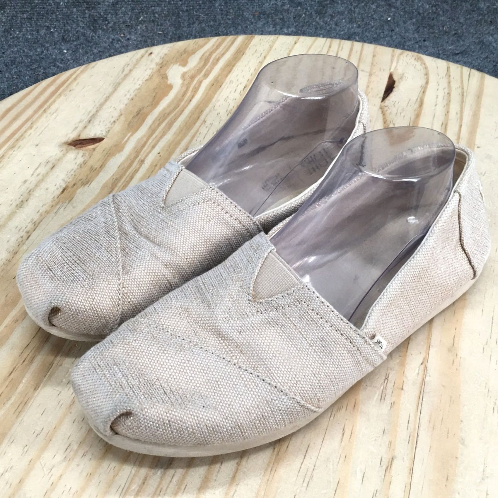 Toms TOMS Alpargatas Slip-On Beige Casual Comfort Low Top Womens 10 Shoes Size L / US 10 / IT 46 - 6 Thumbnail