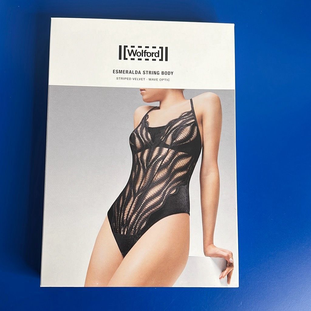Wolford NWT Wolford Esmeralda String Body Black 10 D-cup Size L / US 10 / IT 46 - 13 Thumbnail