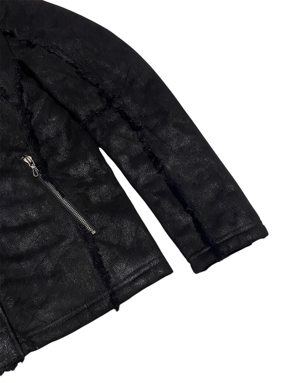 GOSTAR DE FUGA Fuga Waxed Faux Fur Suede Cotton Hoodie Jacket Size M / US 6-8 / IT 42-44 - 12 Thumbnail