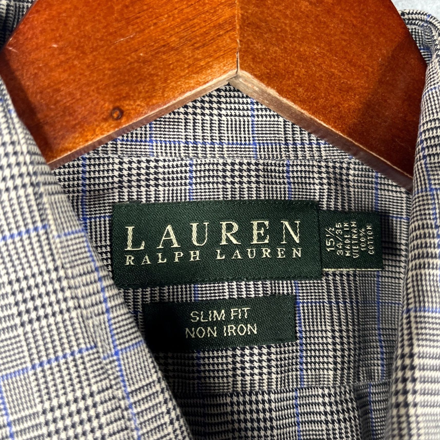 Ralph Lauren Lauren Ralph Lauren Shirt Slim Non Iron Glen Plaid Button Up Long Sleeve 15.5 Size US L / EU 52-54 / 3 - 5 Thumbnail