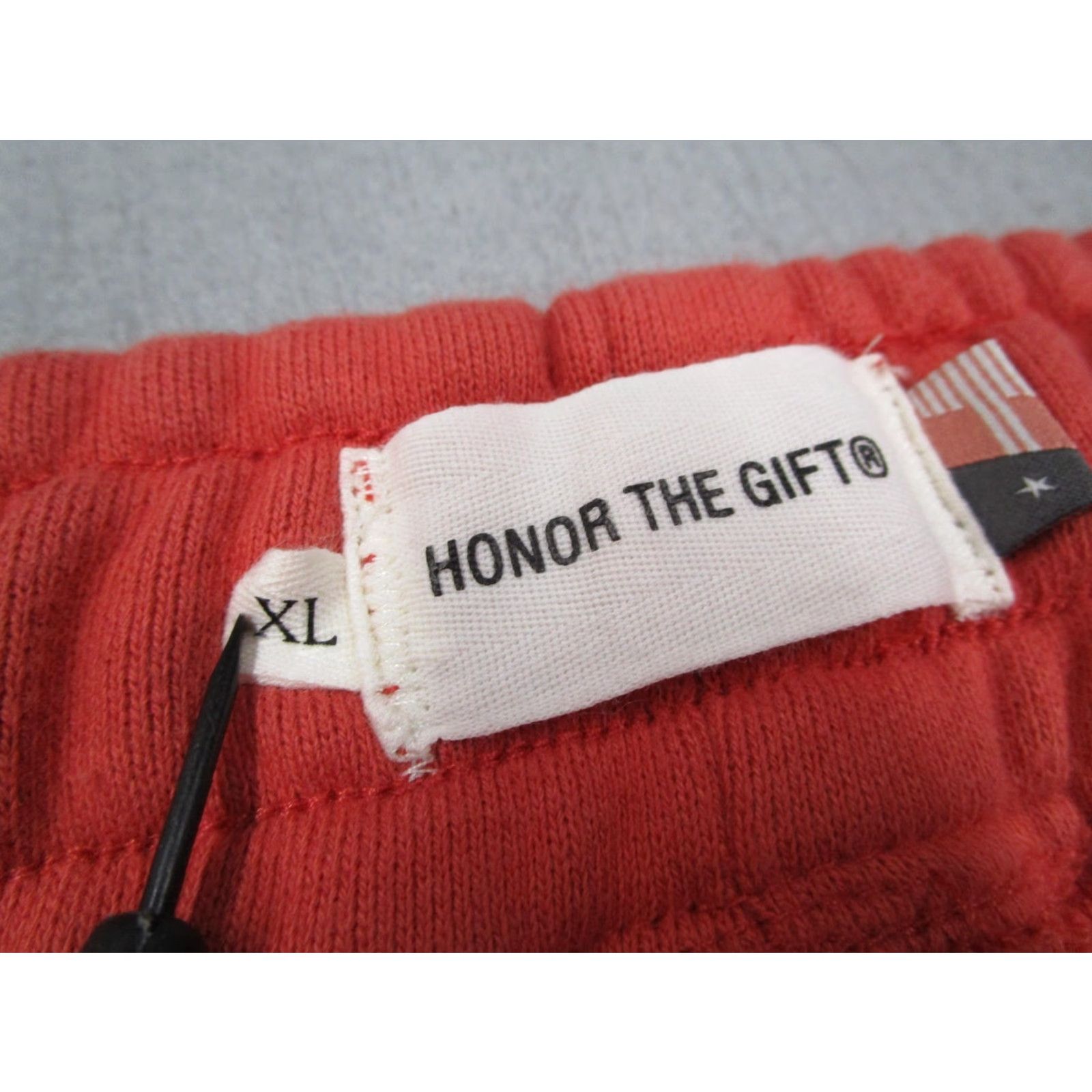 Honor the Gift Honor The Gift Mens XL Red Fleece Sweat Shorts Casual Streetwear Lounge Comfort Drawstring Elastic Waist Pockets Classic 100% Cotton Size US 36 / EU 52 - 2 Thumbnail