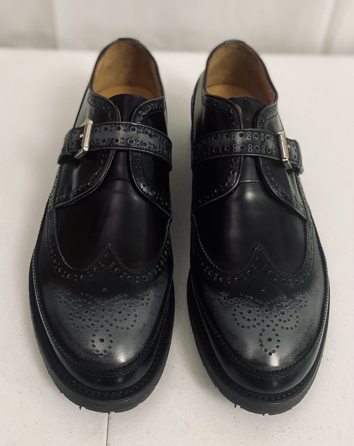Dsquared2 Dsquared2 🇮🇹 Black Leather Monkstrap Mudguard Brogue 11 NEW Size US 11 / EU 44 - 21 Thumbnail