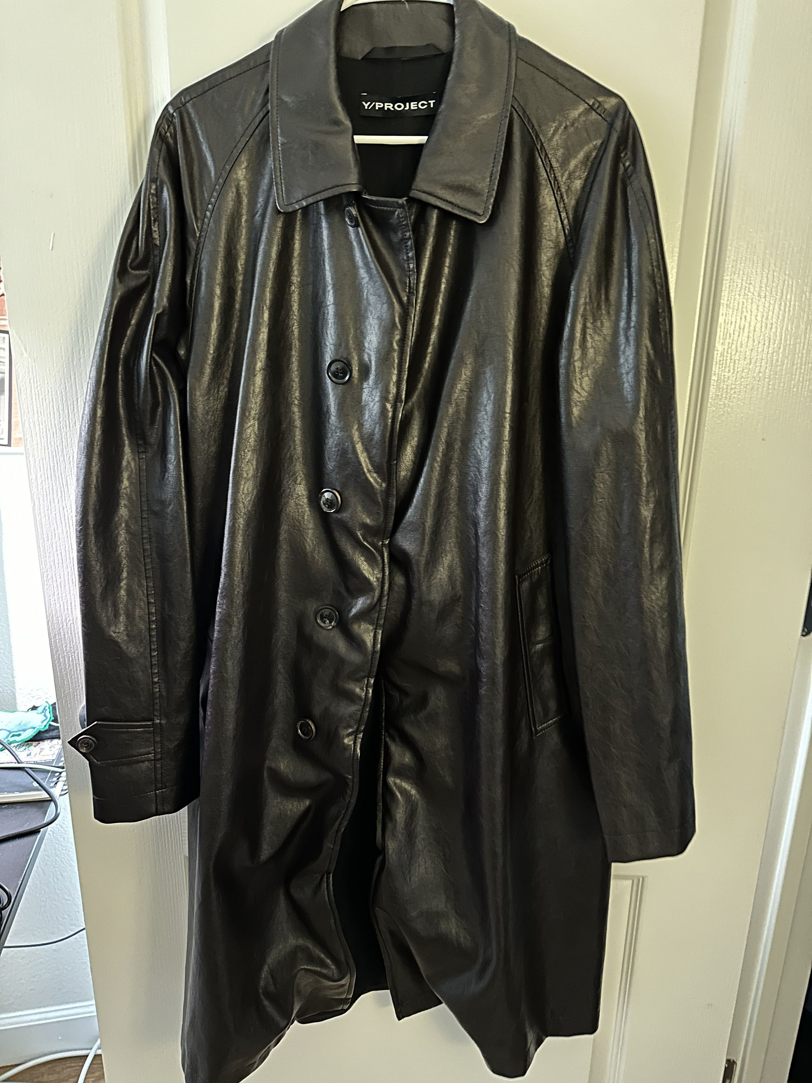 Y/Project Faux Leather Wired Twisted Coat Size US L / EU 52-54 / 3 - 4 Thumbnail