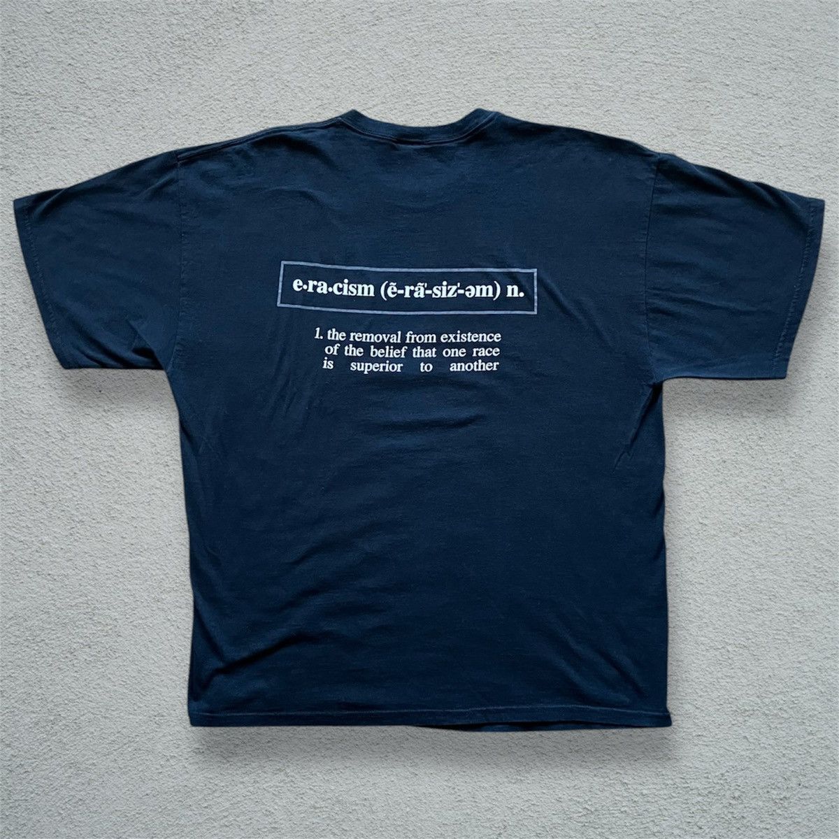 Other Vintage 1993 Eracism Tee Shirt 90s VTG erase racism XL Art Size US XL / EU 56 / 4 - 4 Thumbnail