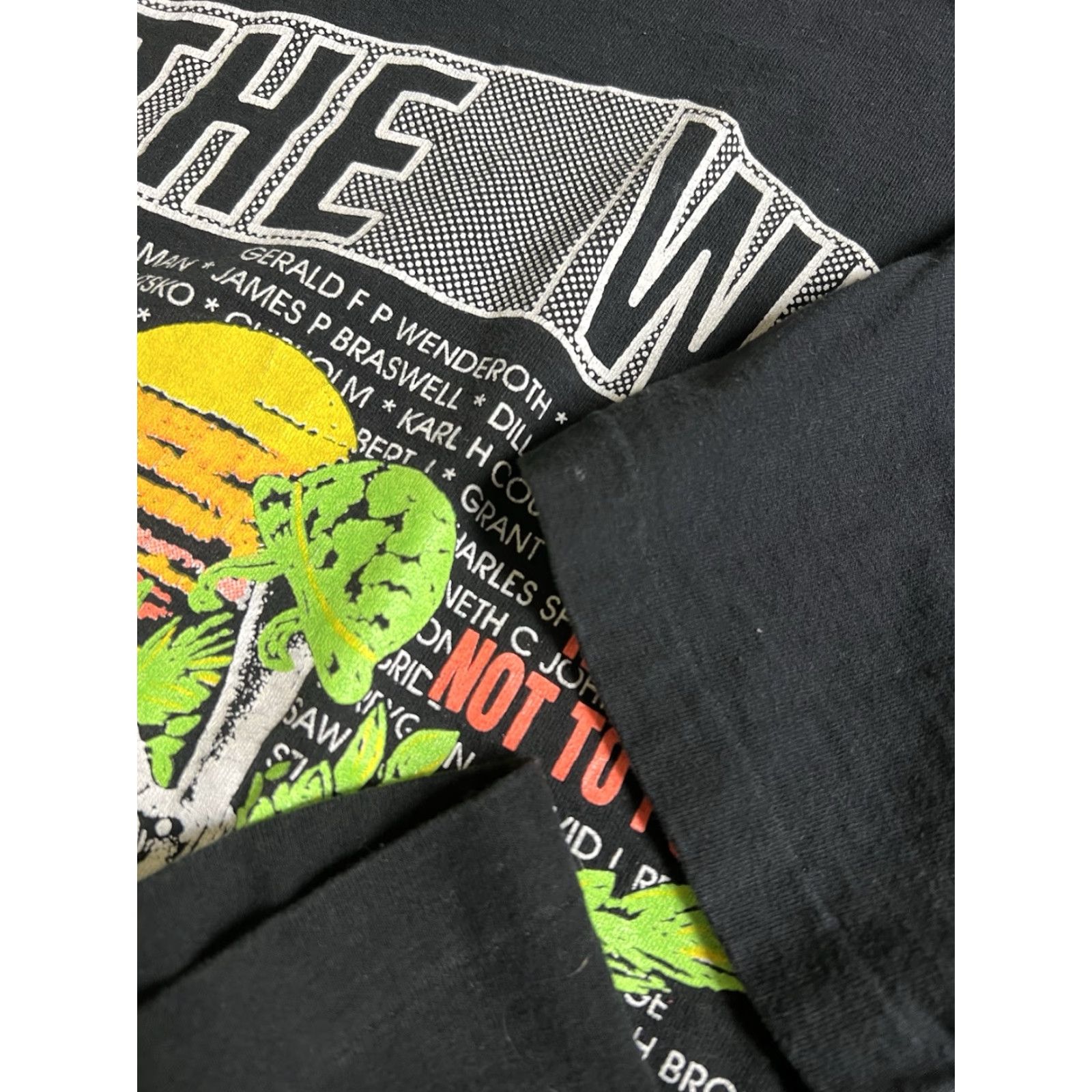 Fruit Of The Loom VINTAGE Vietnam Veterans memorial Shirt Mens L Black Single Stitch The Wall Size US L / EU 52-54 / 3 - 3 Thumbnail