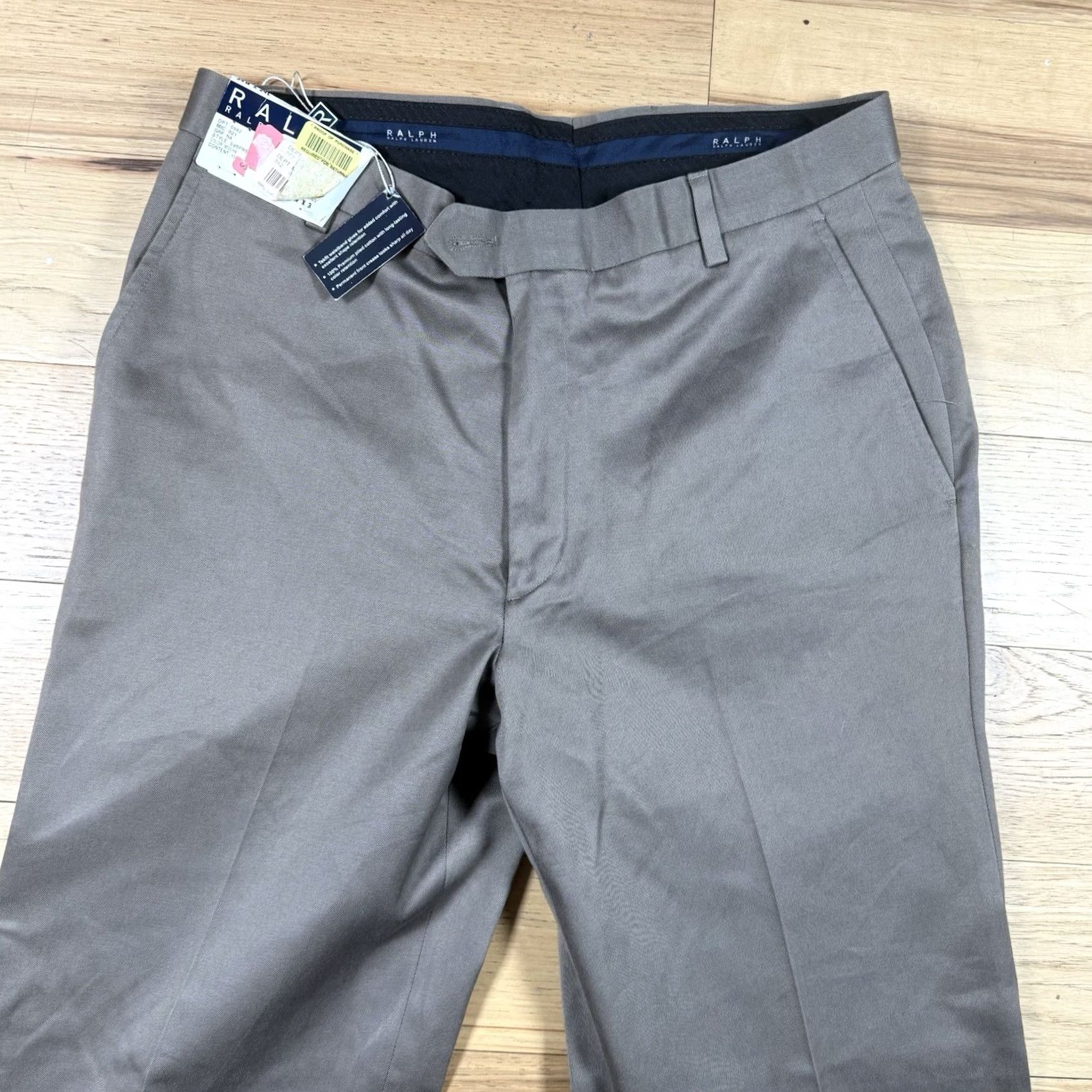 Ralph Lauren VINTAGE NWT Ralph Lauren Dress Pants Mens 34x34 Gray Straight Leg Pants Regular 34 Inseam Mens Grey Modern Style Size US 34 / EU 50 - 3 Thumbnail