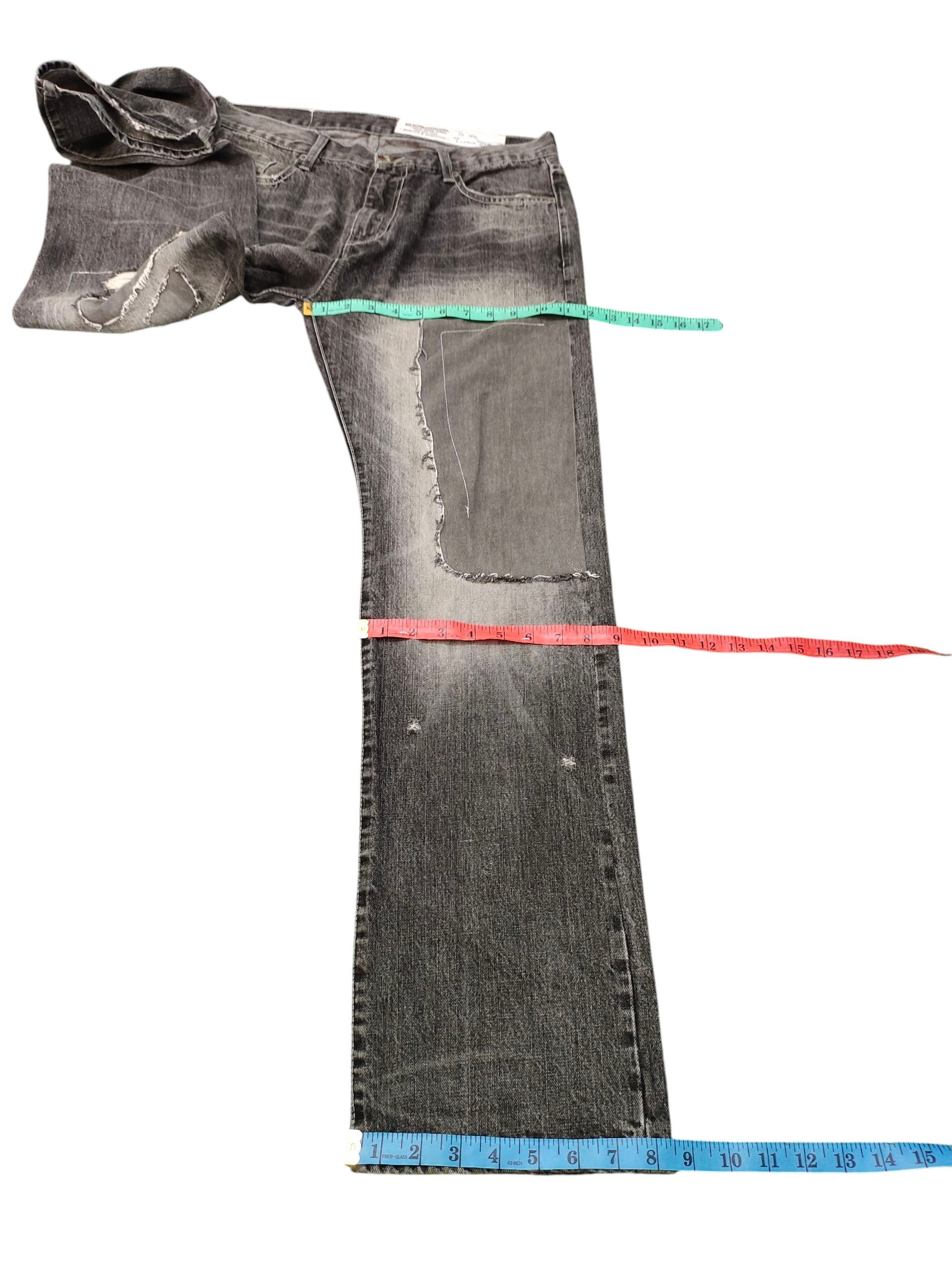 Neighborhood × Wtaps Neighborhood Dp-Mid Selvedge Patchwork Distress Denim Jeans Size US 34 / EU 50 - 19 Thumbnail