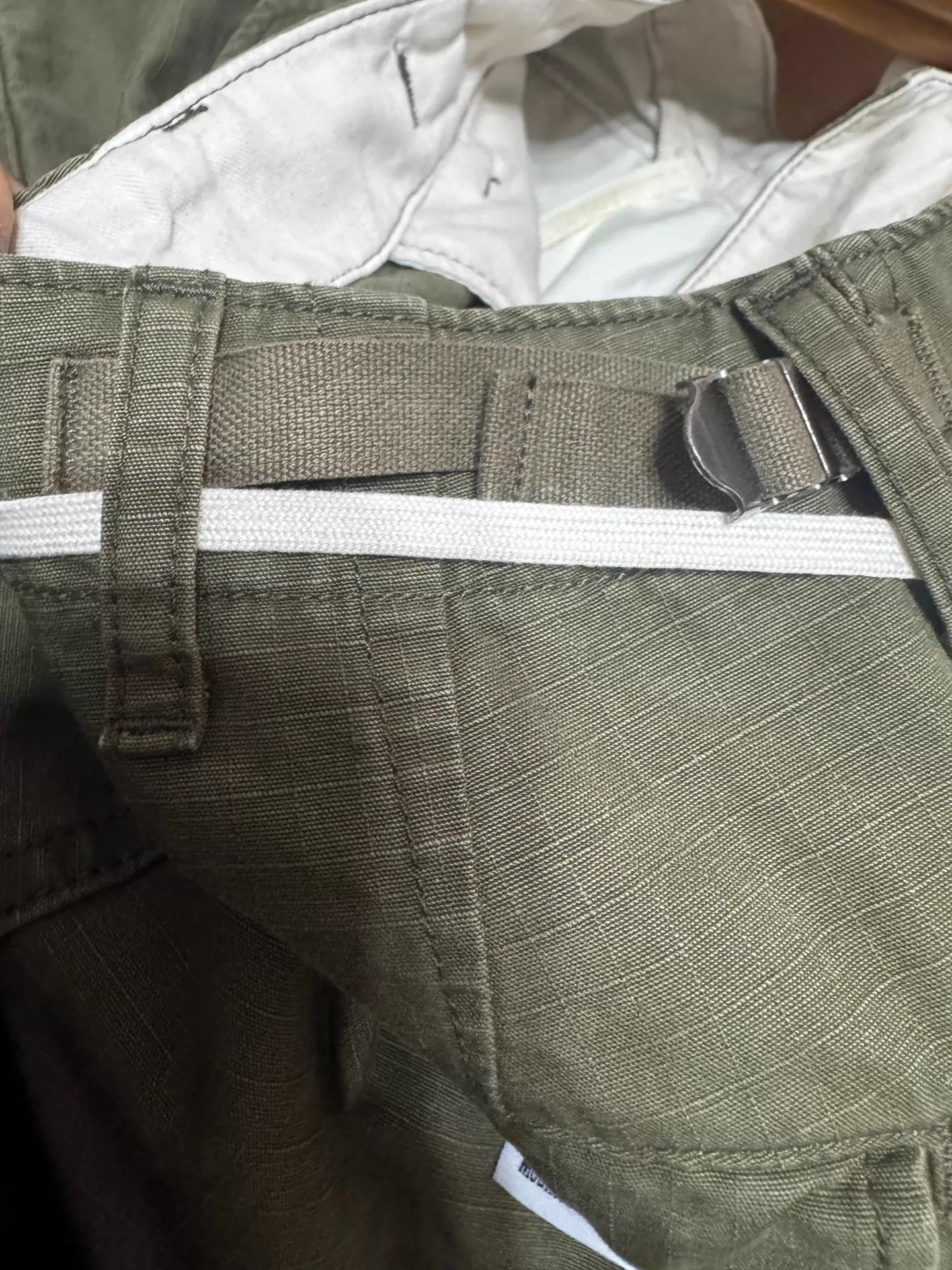 Maison MIHARA YASUHIRO Mihara Yasuhiro 23ss Olive colorblocked Cargo Skirt 38 Size 26" / US 2 / IT 38 - 7 Thumbnail