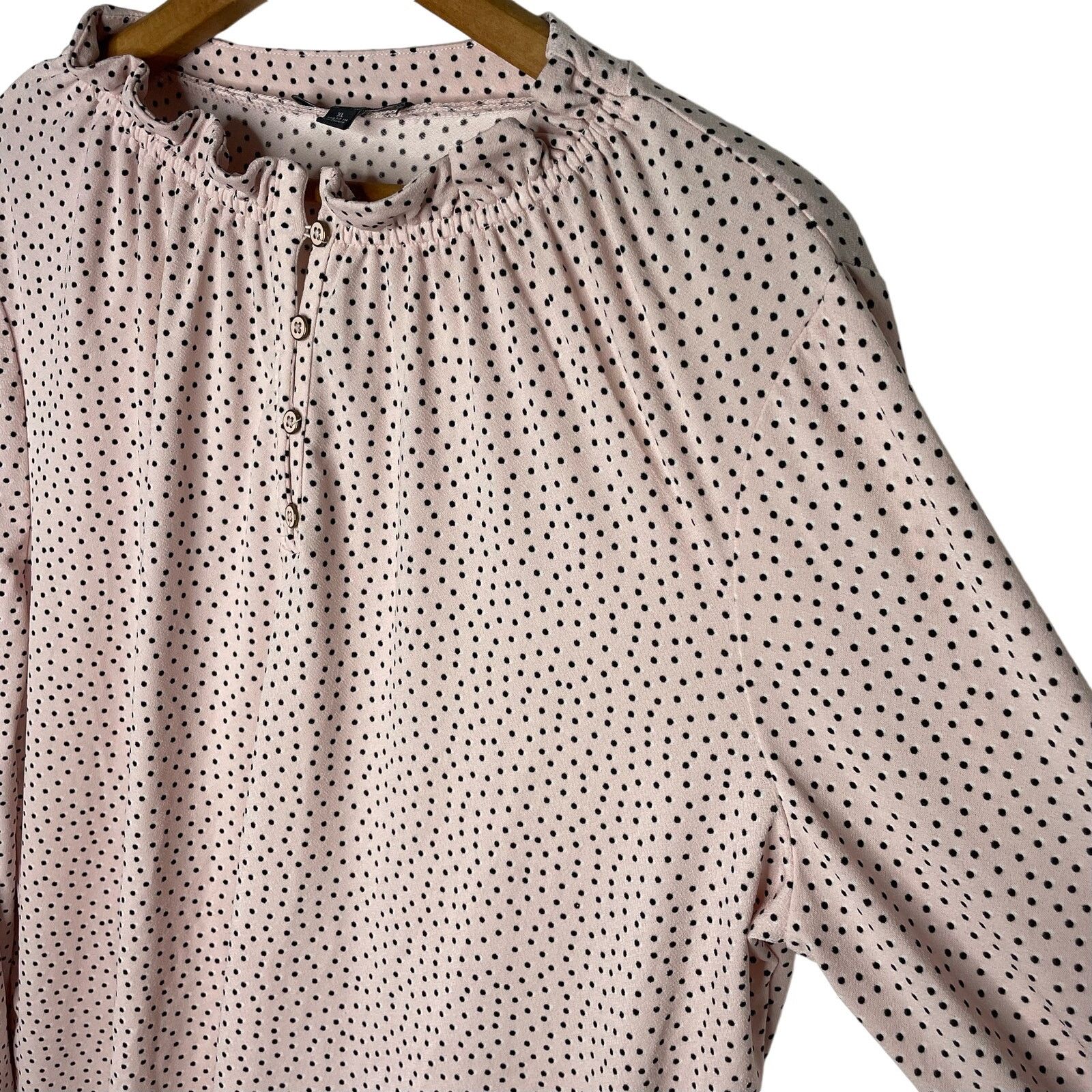 Adrianna Papell NWOT Adrianna Papell Polka Dot Blouse Size XL / US 12-14 / IT 48-50 - 7 Thumbnail