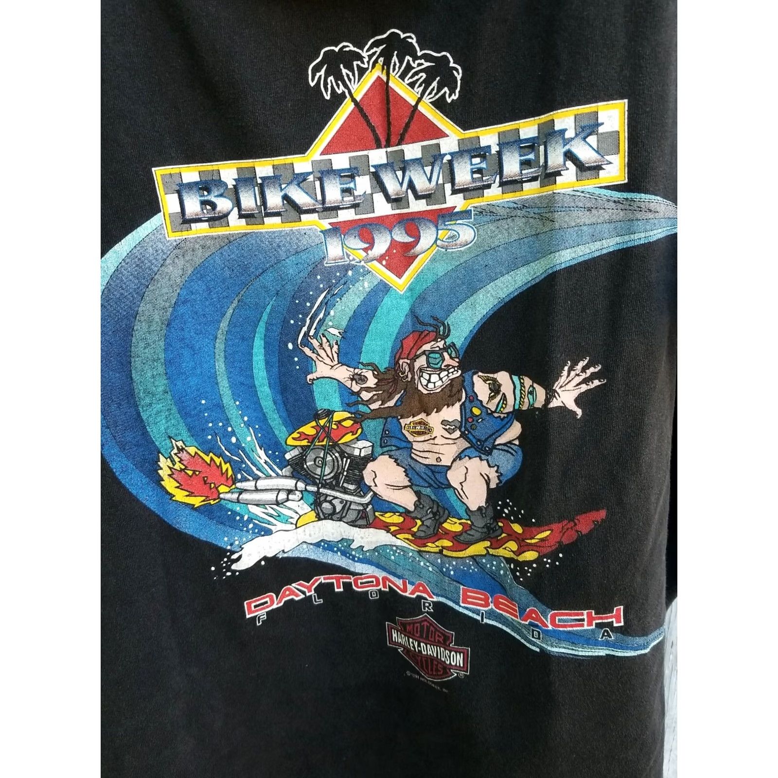 Harley Davidson VTG Daytona Beach Bike Week 1995 XL Harley Davidson tank top shirt Mens Shirt XL Black Motorcycles Vintage Size US XL / EU 56 / 4 - 2 Thumbnail