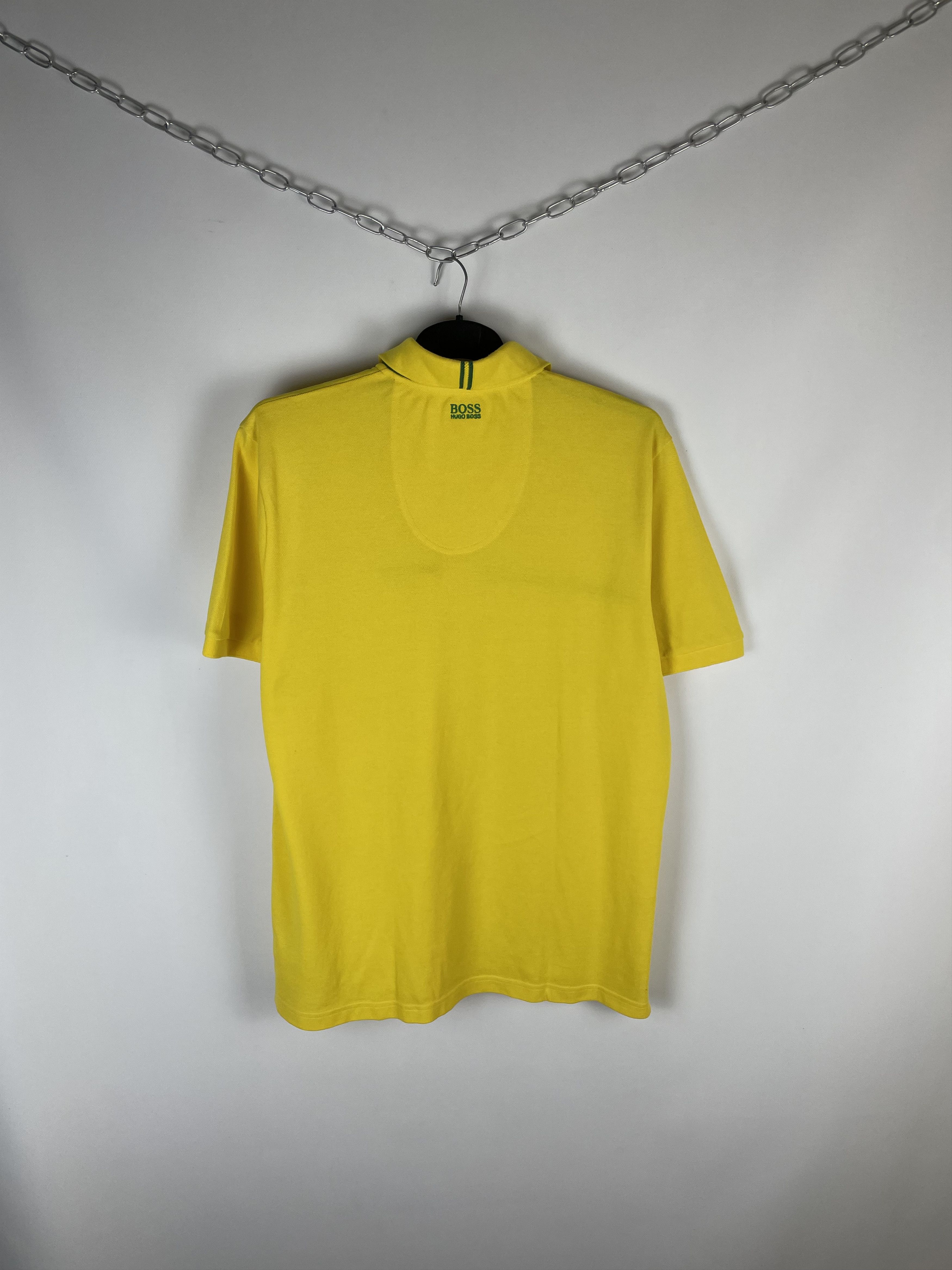 Hugo Boss Hugo Boss Yellow Brazil Polo T Shirt Logo Ralph Lauren style Size US XXL / EU 58 / 5 - 8 Thumbnail
