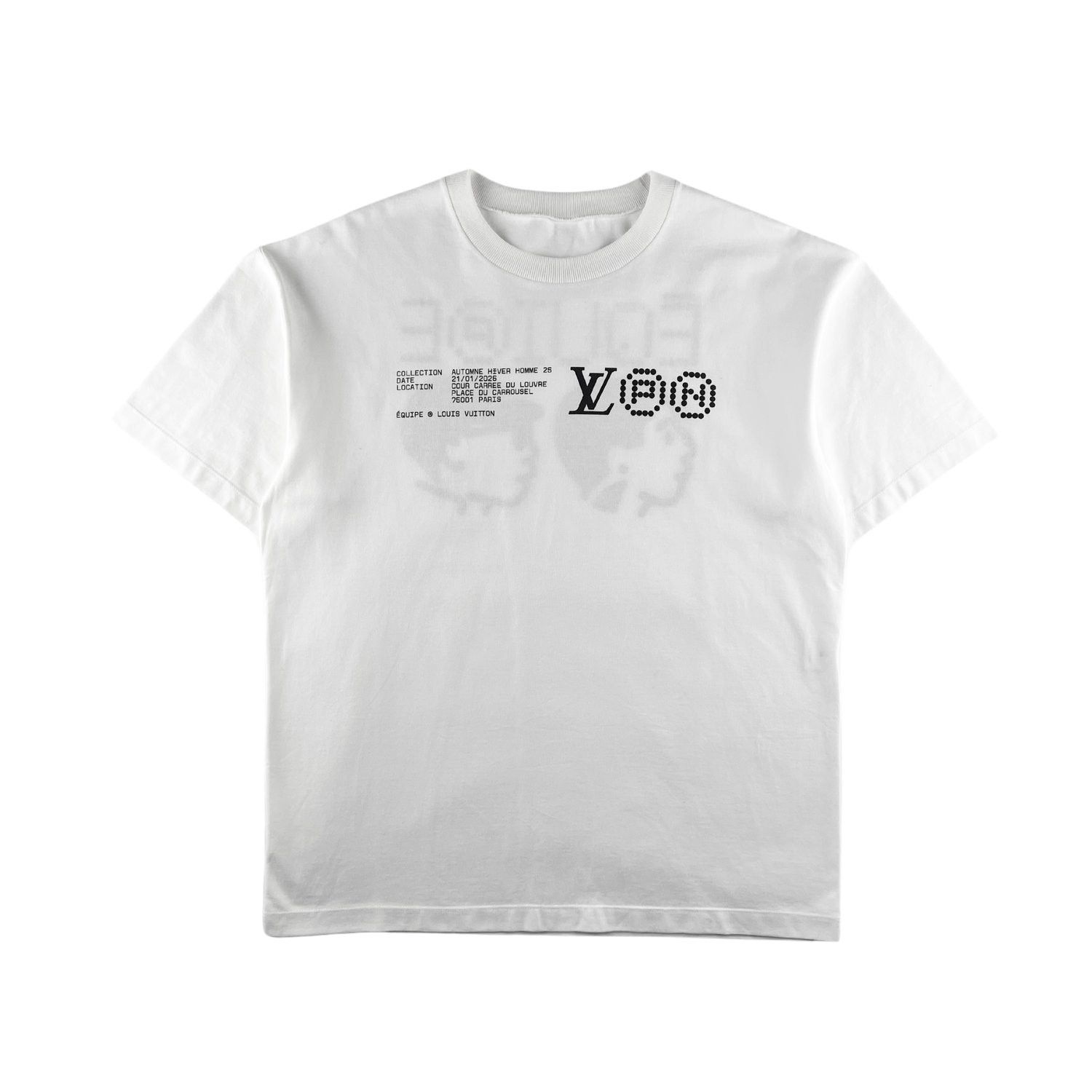 LOUIS VUITTON Ｔシャツ LOUIS VUITTON ルイヴィトン/グラフィックニットTシャツ/RM222