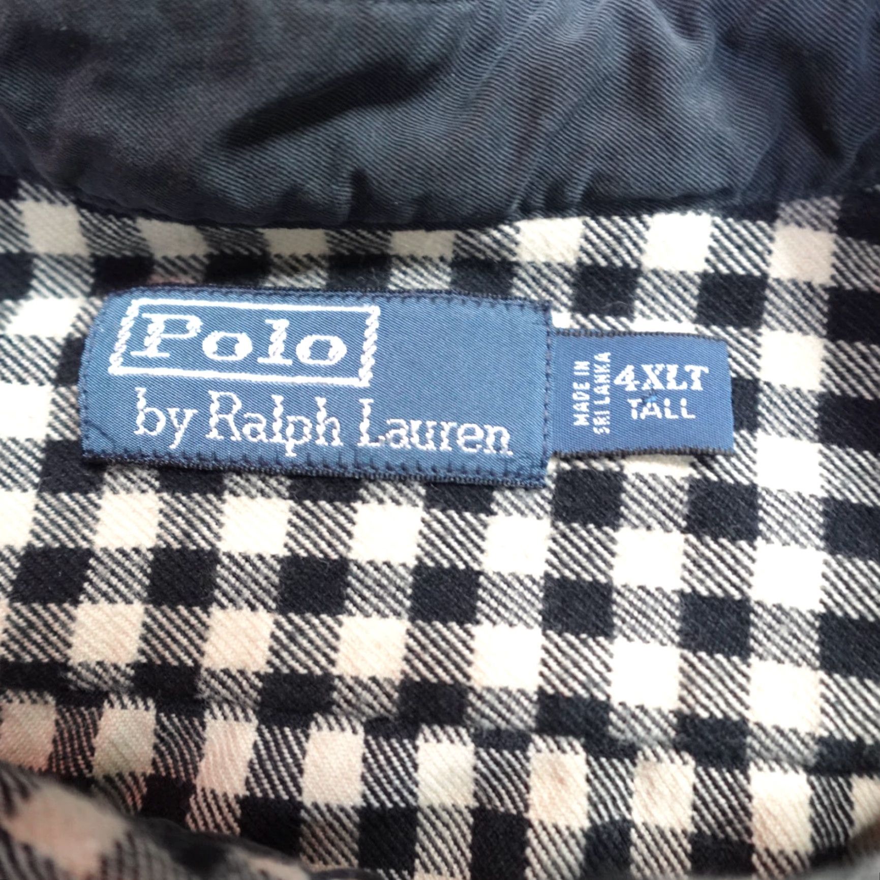 Polo Ralph Lauren VINTAGE Polo Ralph Lauren Shirt 4XLT Black Plaid Chinstrap Gingham Plaid Shirt Mens 4XLT Black Plaid Button-Up Collared Long Sleeve Cotton Flannel Size US XXL / EU 58 / 5 - 3 Thumbnail