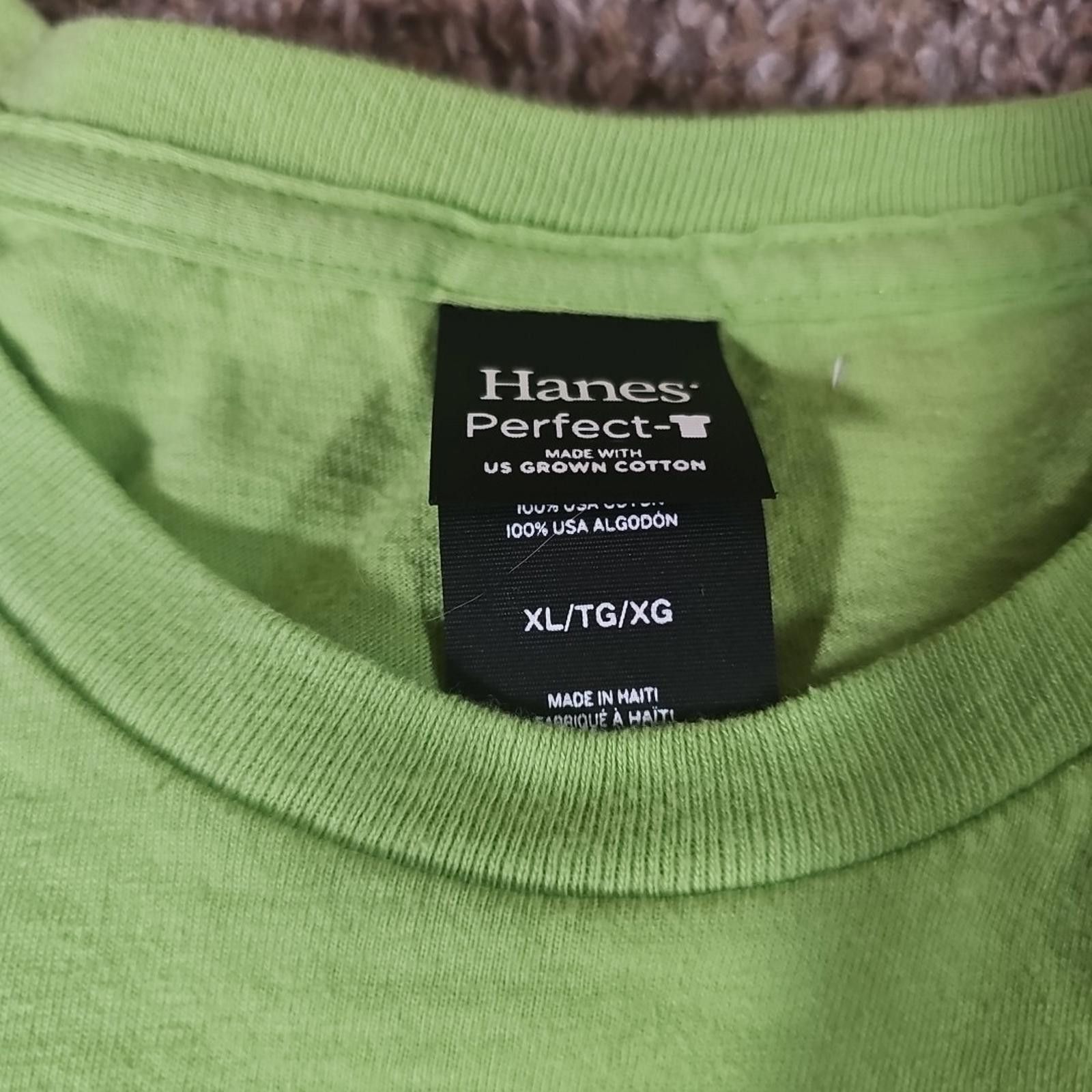Hanes Hanes Perfect Green Wilderness Frisbee Golf Shirt XL Size US XL / EU 56 / 4 - 3 Thumbnail