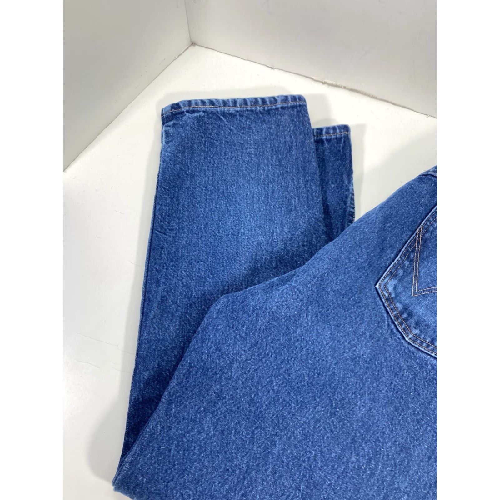 Wrangler Wrangler 13MWZ Straight Jeans Mens 40X30 Medium Wash Blue Denim Classic 5-Pocket Size US 40 / EU 56 - 3 Thumbnail