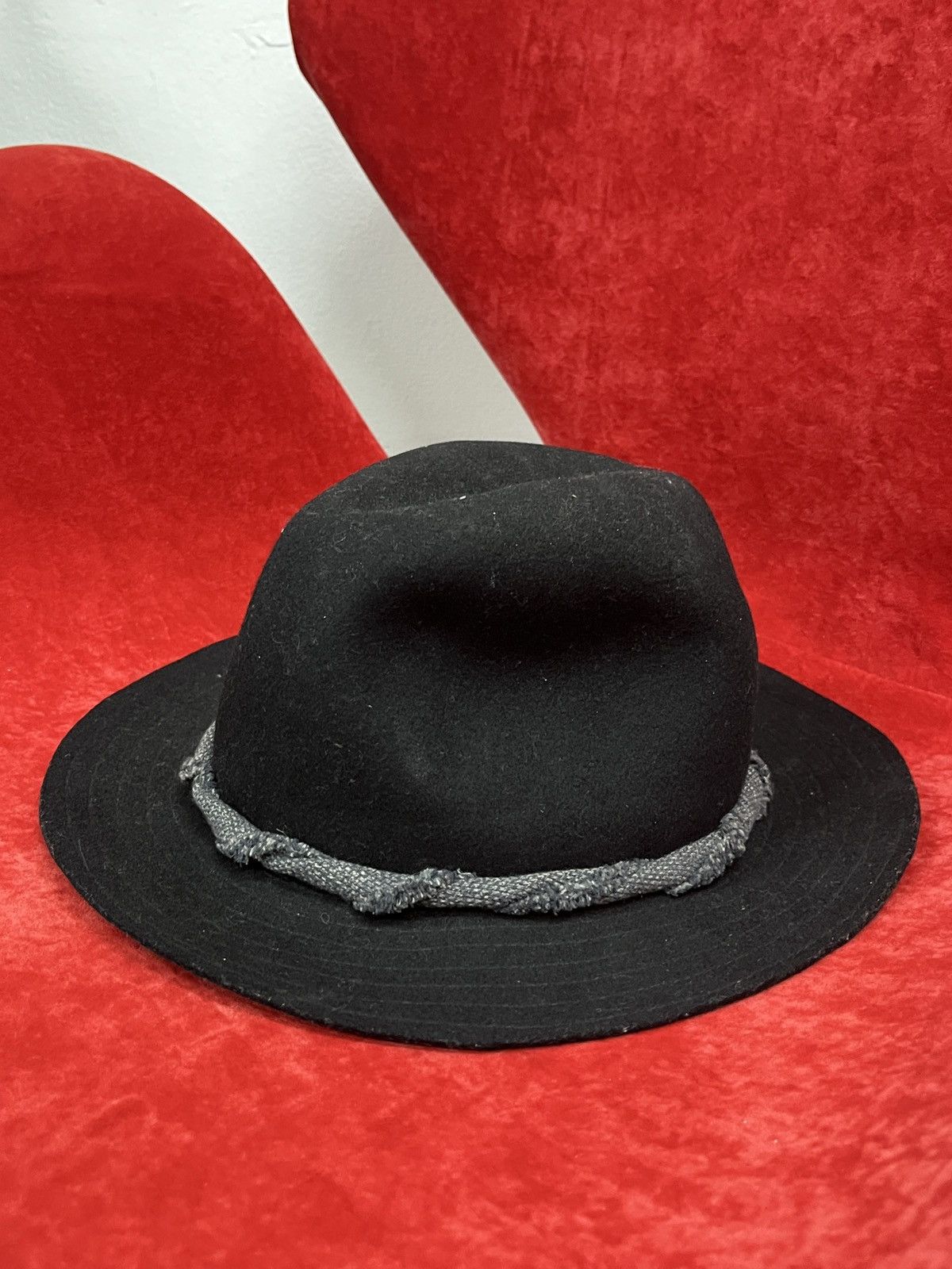 Visvim Blue Blue Japan RRL Hedi Slimane The Soloist Wool Fedora Hat Size ONE SIZE - 1 Thumbnail