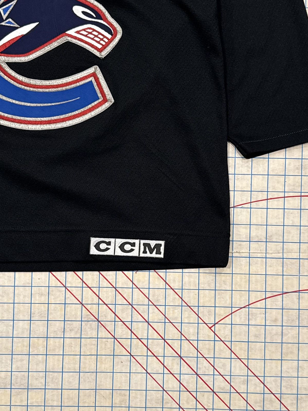 Ccm Vintage CCM Vancouver Canucks Practice Jersey Black Size M Size US M / EU 48-50 / 2 - 4 Thumbnail