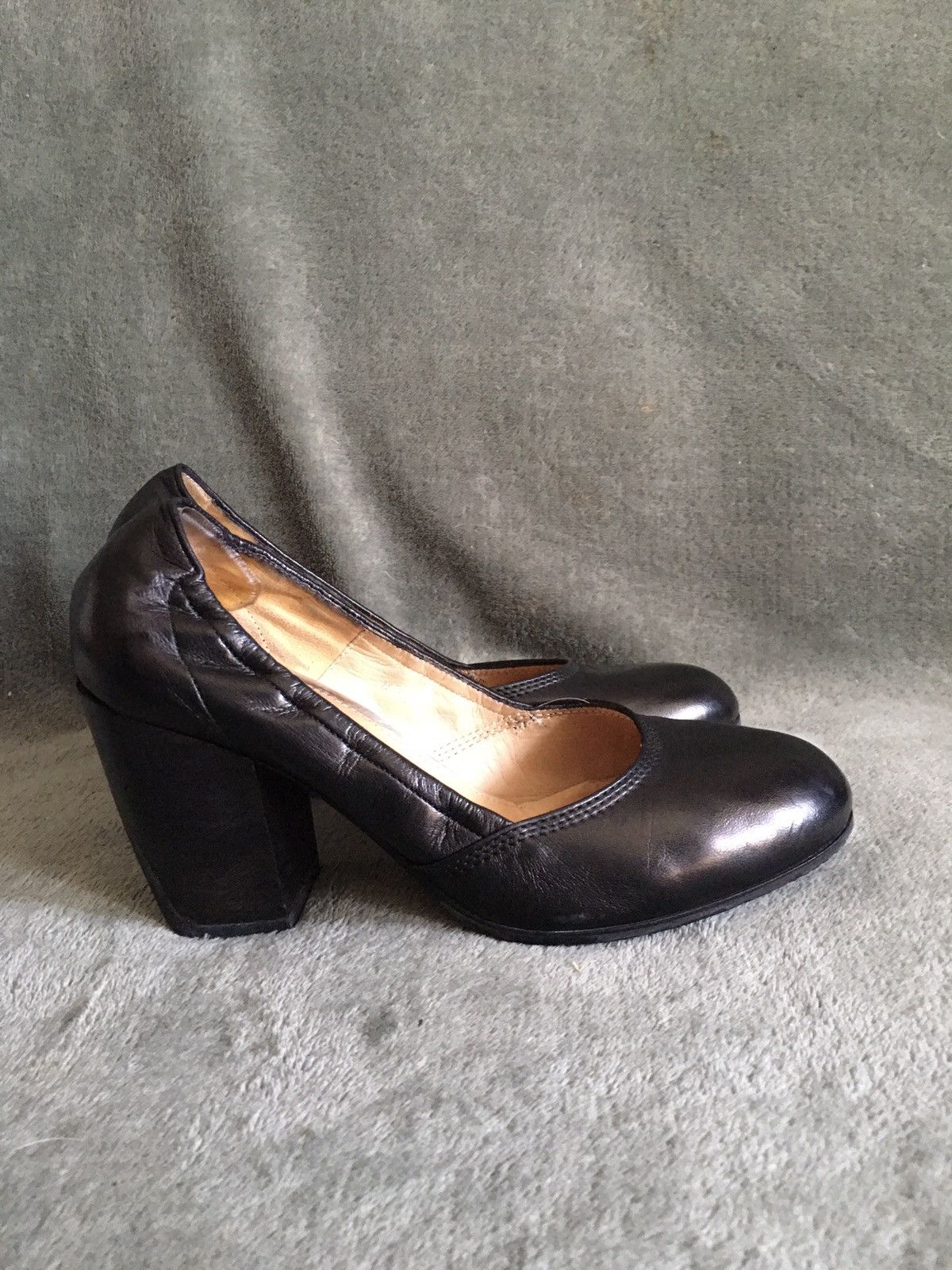Dries Van Noten Dries Van Noten Black Leather Heels Size 37.5 Pump Heels Size US 7.5 / IT 37.5 - 6 Thumbnail