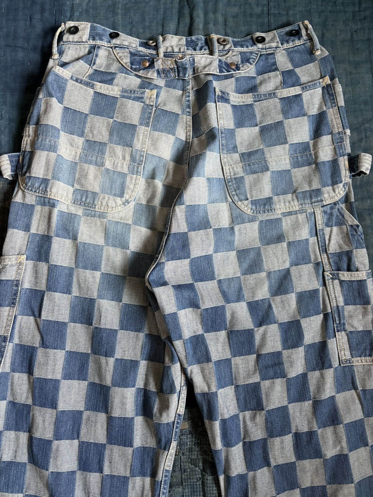 Kapital kapital denim ichimatsu lumber pants Size US 33 - 9 Thumbnail