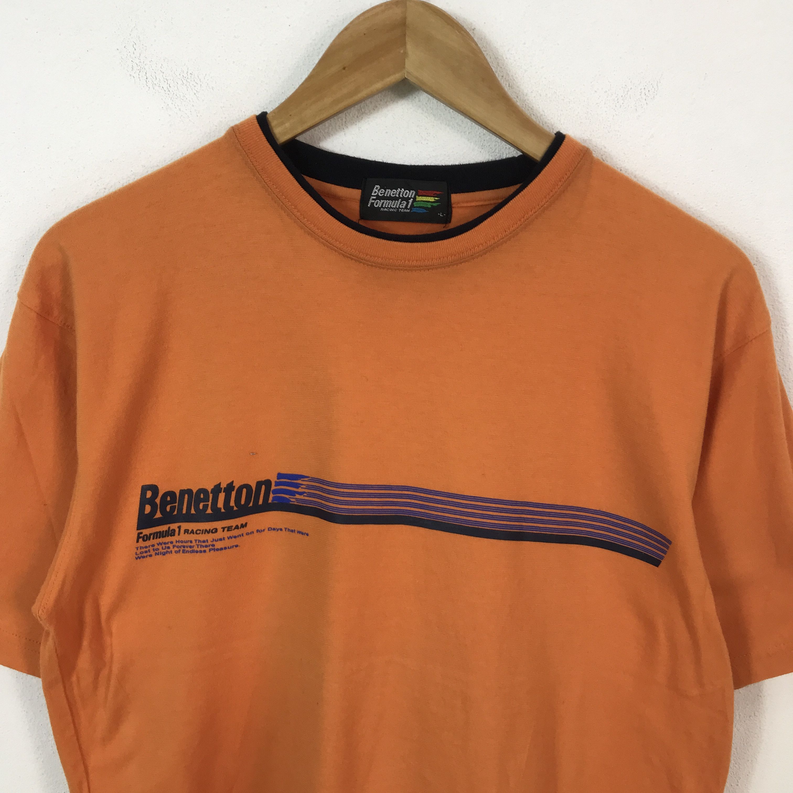 Benetton benetton formula 1 racing team tshirts Size US L / EU 52-54 / 3 - 3 Thumbnail