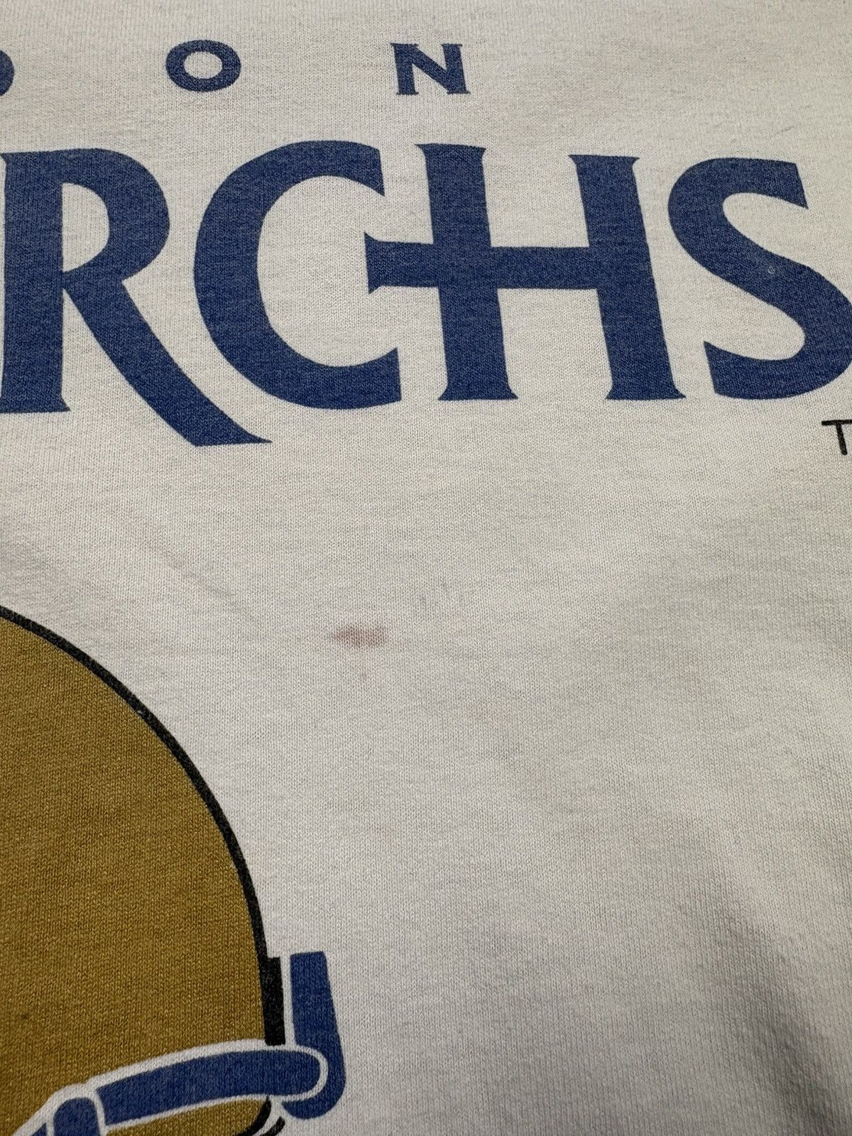 Vintage Vintage 1995 London Monarchs WLAF Graphic T-Shirt 90s NFL Size US XL / EU 56 / 4 - 8 Thumbnail
