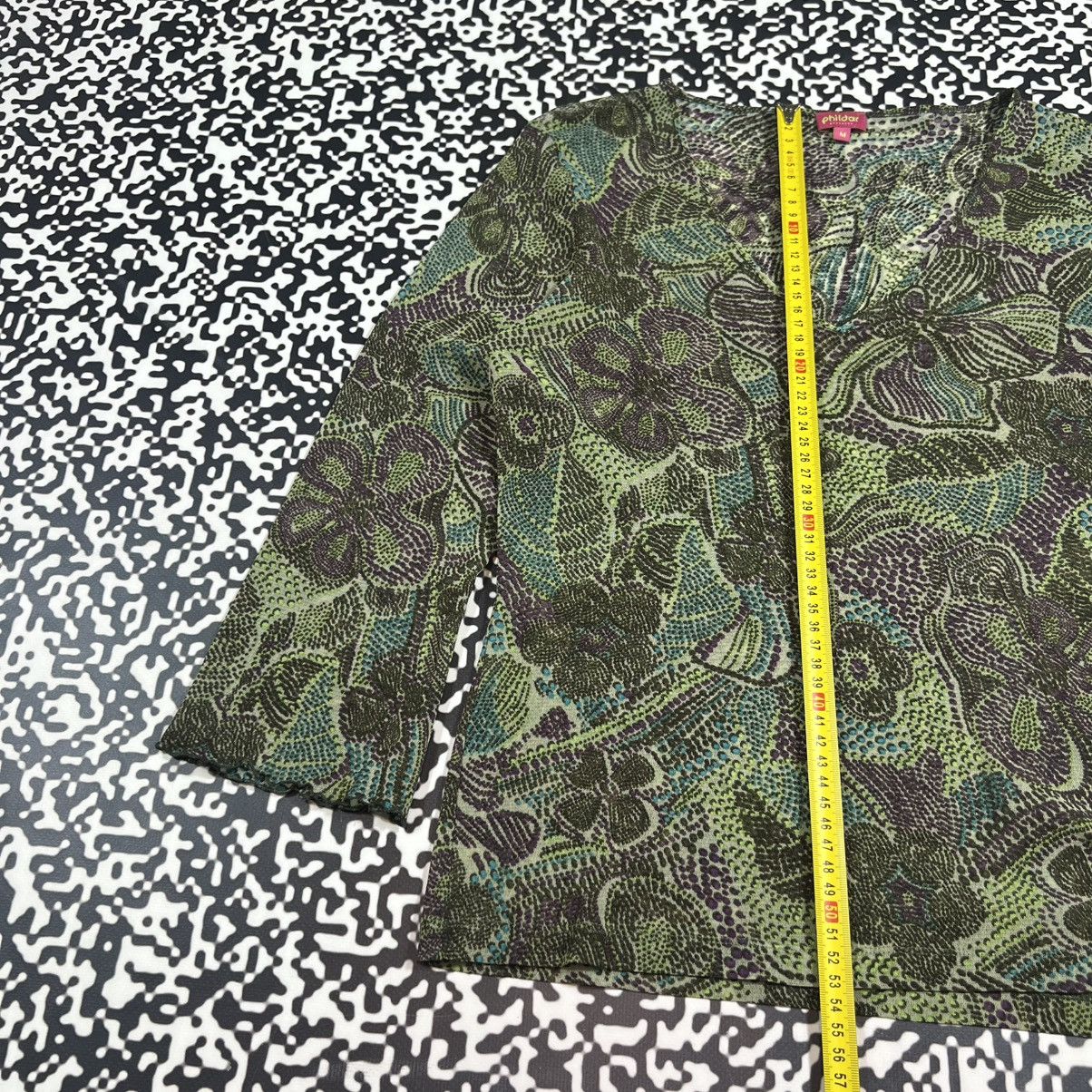 Japanese Brand Vintage Y2K Japanese Floral Mesh Longsleeve Retro 90s Style Size M / US 6-8 / IT 42-44 - 18 Thumbnail