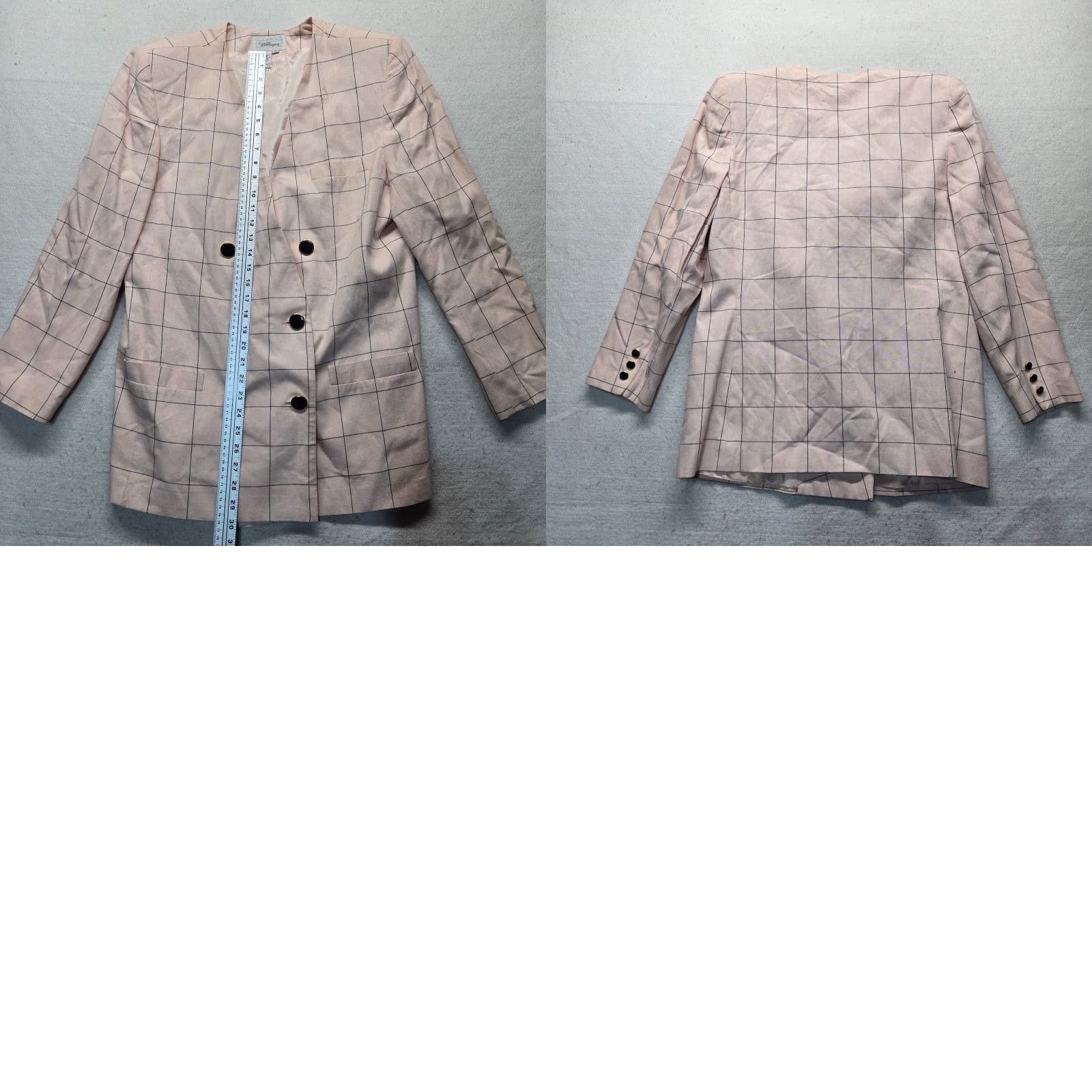 Worthington Worthington Coat Jacket Pea Coat 16 Pink Woman Adult Regular Size 16 Rayon Shoulder Pads Vintage No 90s London Elegant Coat Size XXL / US 16-18 / IT 52-54 - 8 Thumbnail