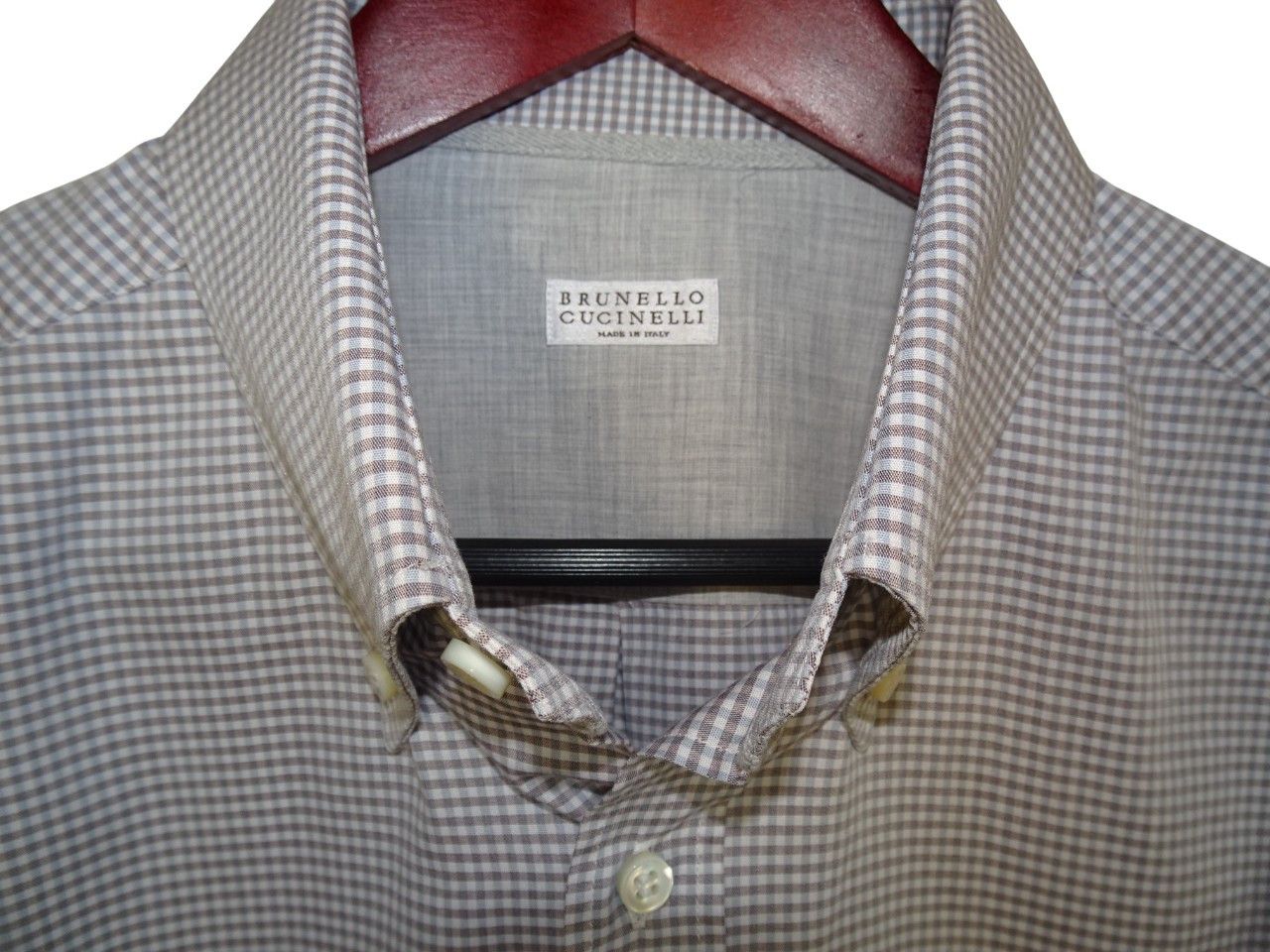 Brunello Cucinelli BRUNELLO CUCINELLI GINGHAM PLAID COTTON SHIRT Size US XXL / EU 58 / 5 - 2 Thumbnail