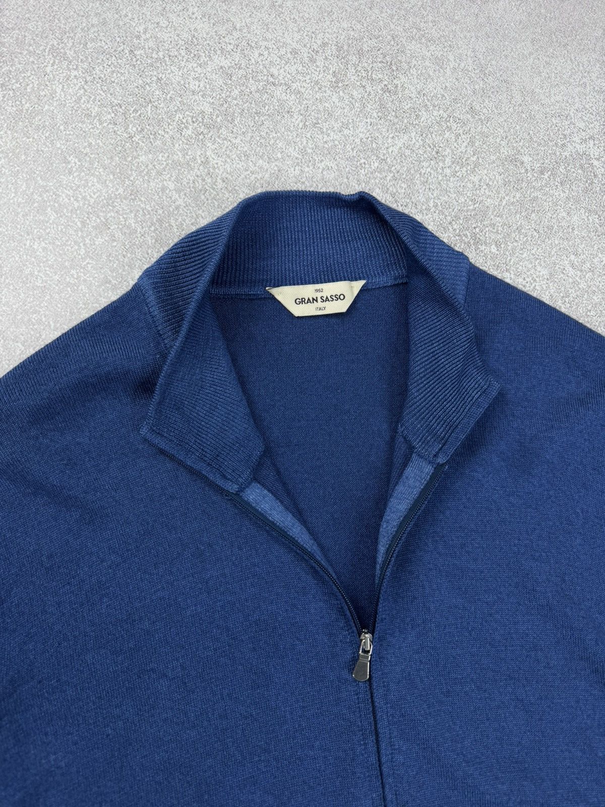 Gran Sasso Gran Sasso Zip Up Wool Knit Sweatr Size 54 Size US L / EU 52-54 / 3 - 7 Thumbnail
