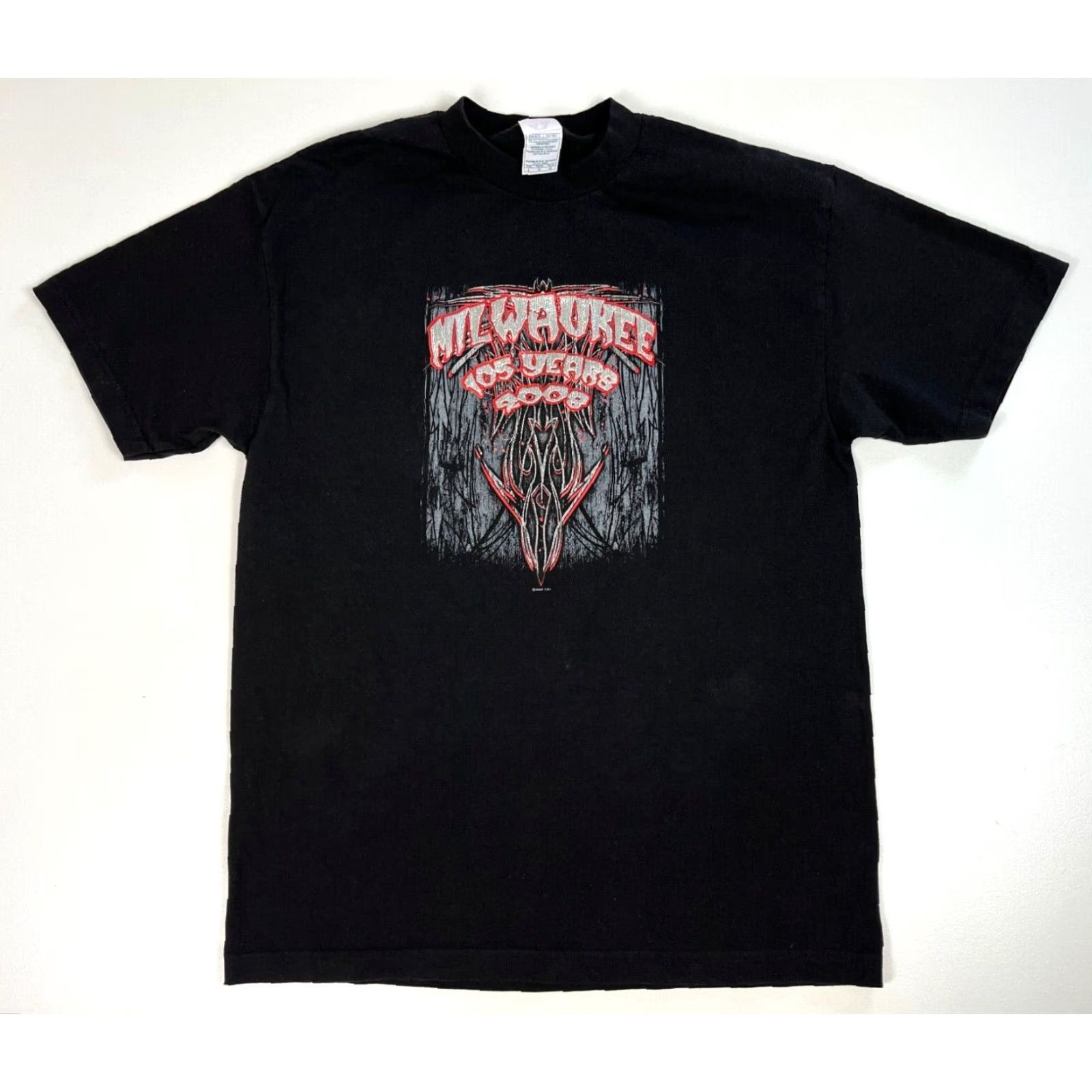 Vintage VINTAGE Men's Milwaukee 105 Years Anniversary T-Shirt Sz L Shirt Men's Black 2008 105 Years Anniversary Alstyle Apparel & Activewear Graphic Print Size US L / EU 52-54 / 3 - 2 Thumbnail