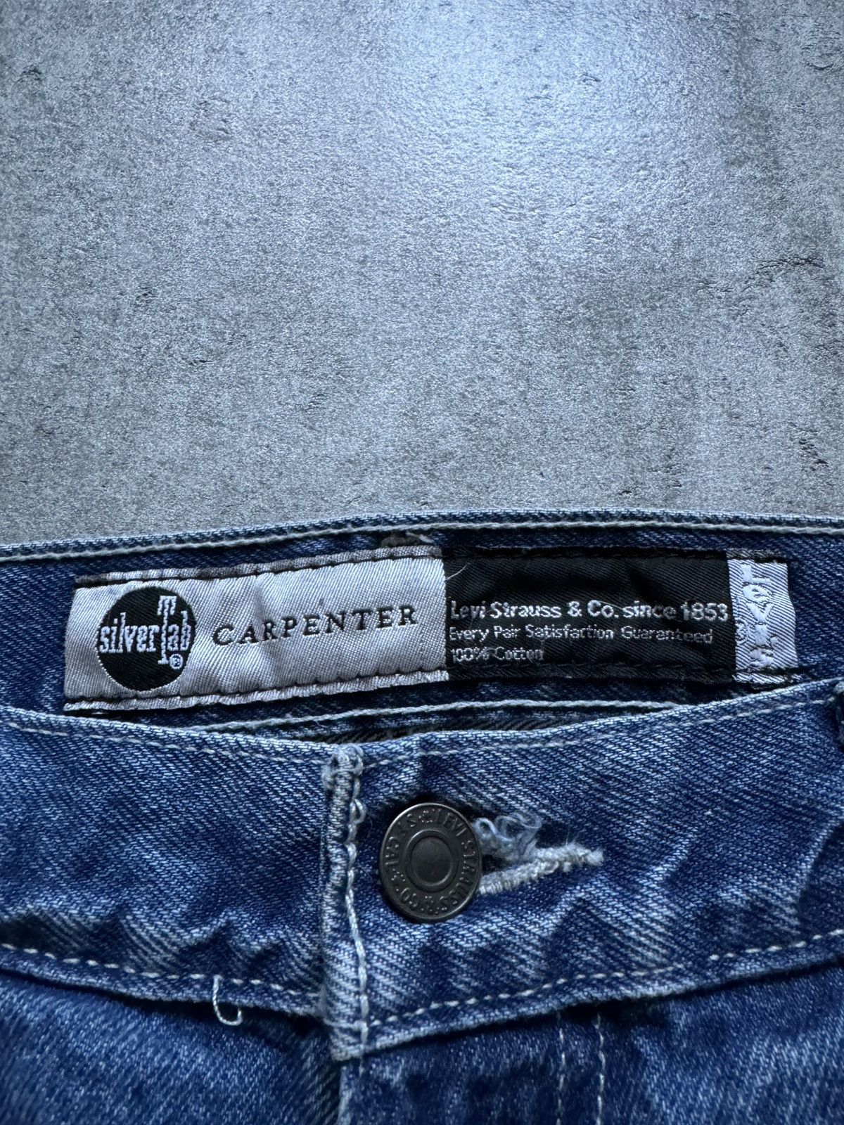 Japanese Brand × Levi's × Vintage Levi’s Silver Tab Carpenter baggy jeans 90s vintage rap Size US 34 / EU 50 - 10 Thumbnail