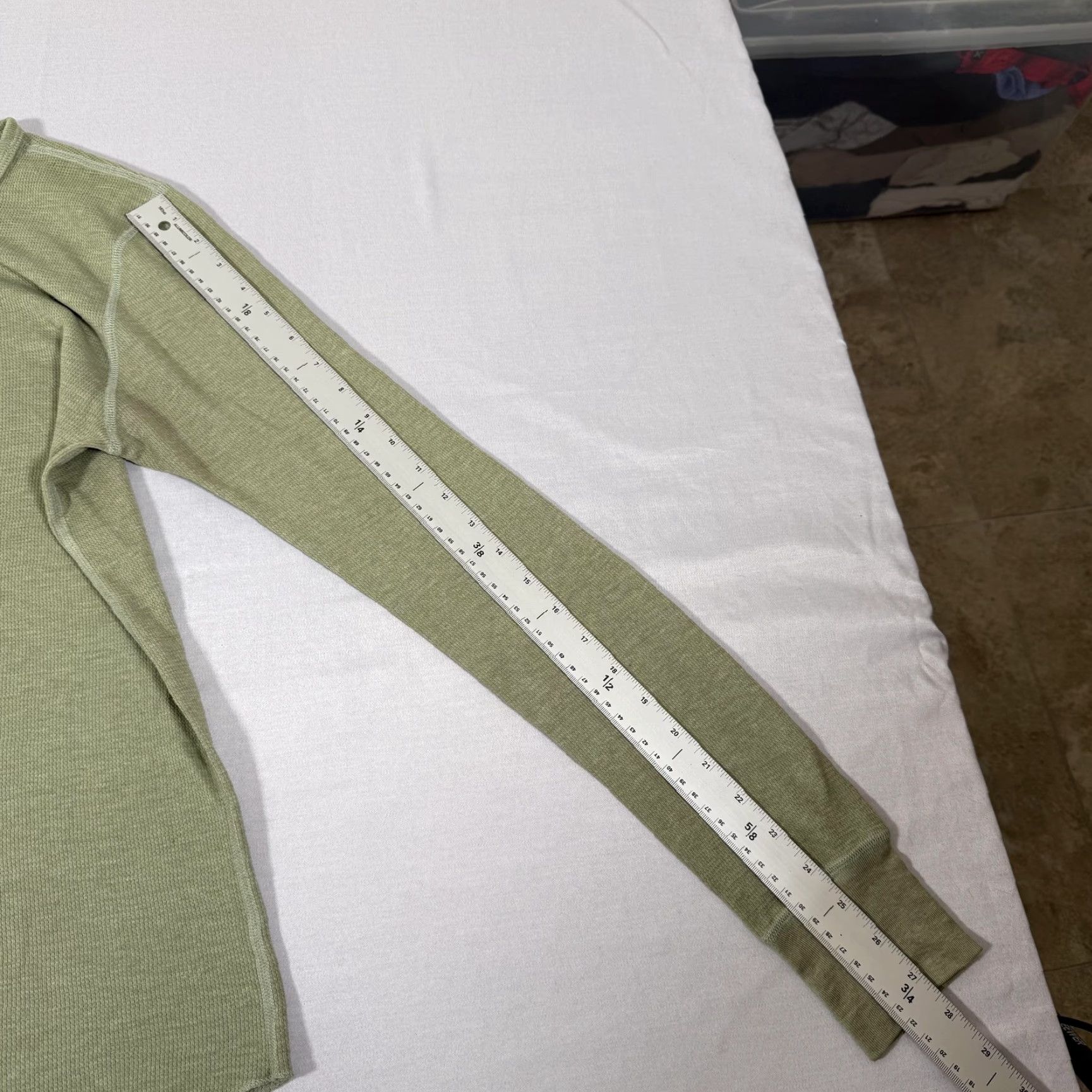 American Apparel American Apparel Shirt Men Small Green Thermal Henley T-Shirt Size US S / EU 44-46 / 1 - 6 Thumbnail
