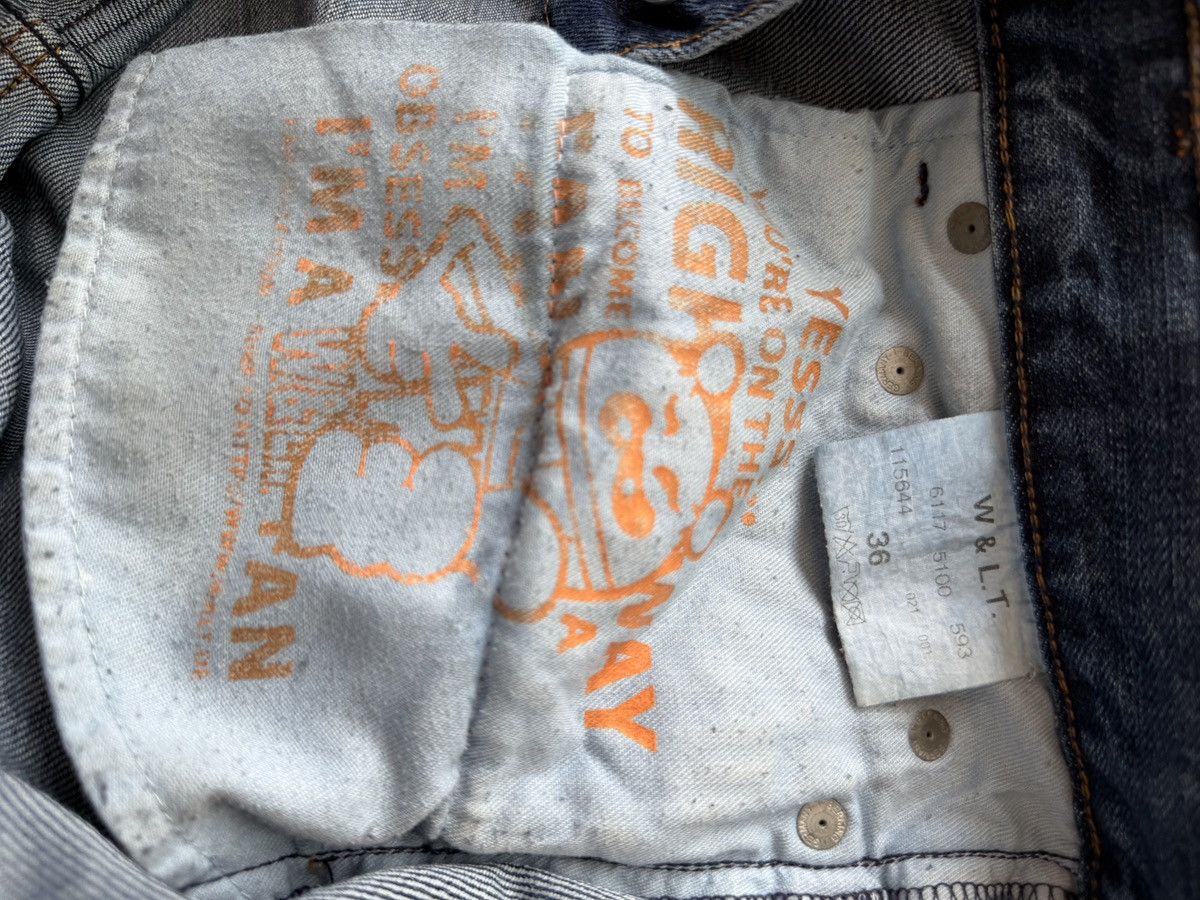 W&LT W&LT Bleach Graffiti Jeans Size US 33 - 6 Thumbnail
