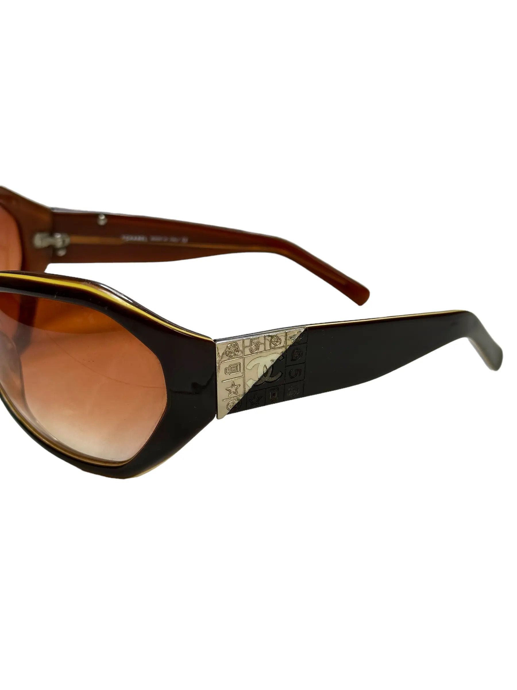 Chanel Chanel hexagon engraved logo sunglasses Size ONE SIZE - 4 Thumbnail