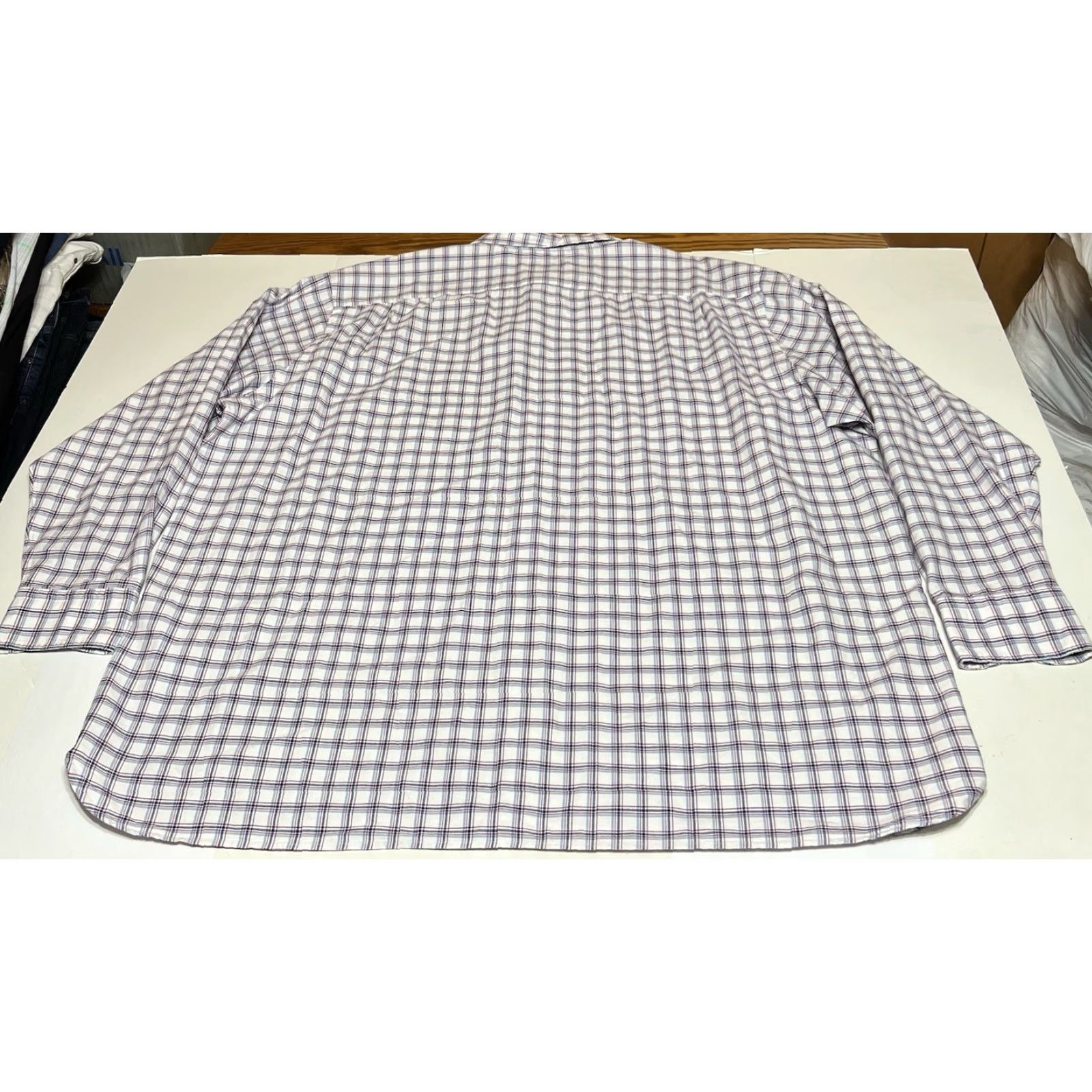 Cremieux CREMIEUX Mens 4XT Plaid Button Down Shirt 100% Cotton Flannel Long Sleeve NWT Size US XXL / EU 58 / 5 - 3 Thumbnail