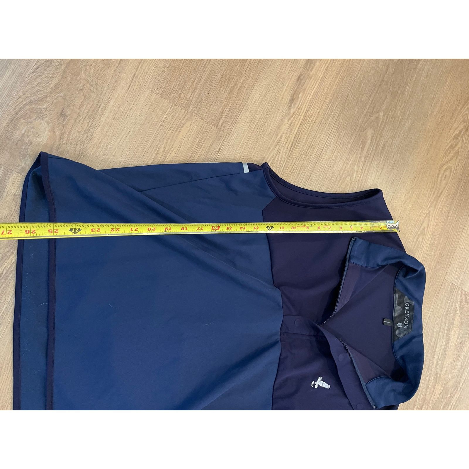 Grenson Greyson Vest Mens XL Blue Half Zip Golf Tech Performance Size US XL / EU 56 / 4 - 3 Thumbnail