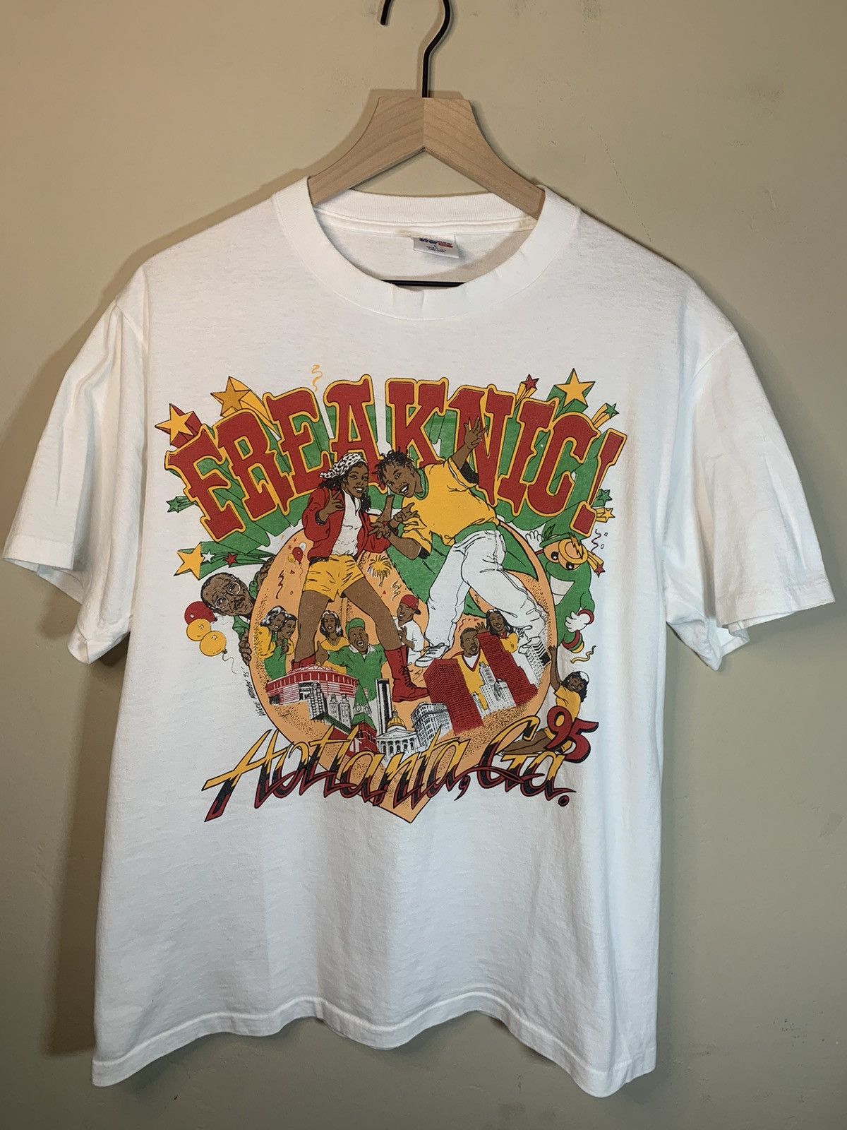 Band Tees × Rap Tees × Vintage *RARE* Vintage 1995 Freaknic Atlanta Freaknik Rap Tee Shirt Size US L / EU 52-54 / 3 - 1 Thumbnail